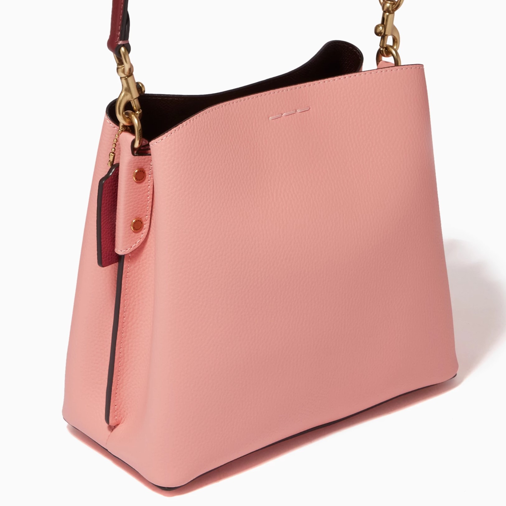 Túi Coach Willow Bucket Bag In Colorblock Candy Pink Multi C3766 2