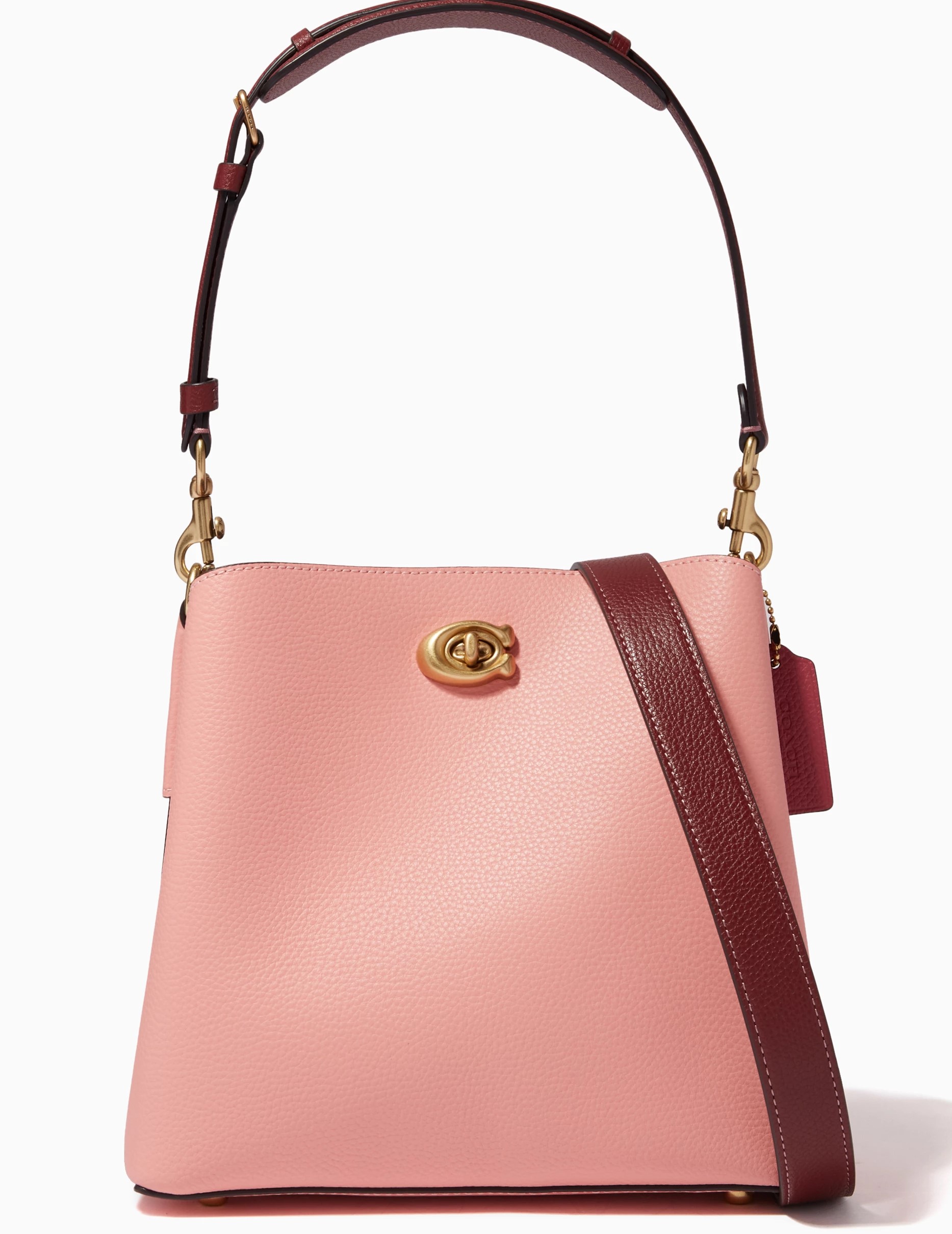 Túi Coach Willow Bucket Bag In Colorblock Candy Pink Multi C3766 4