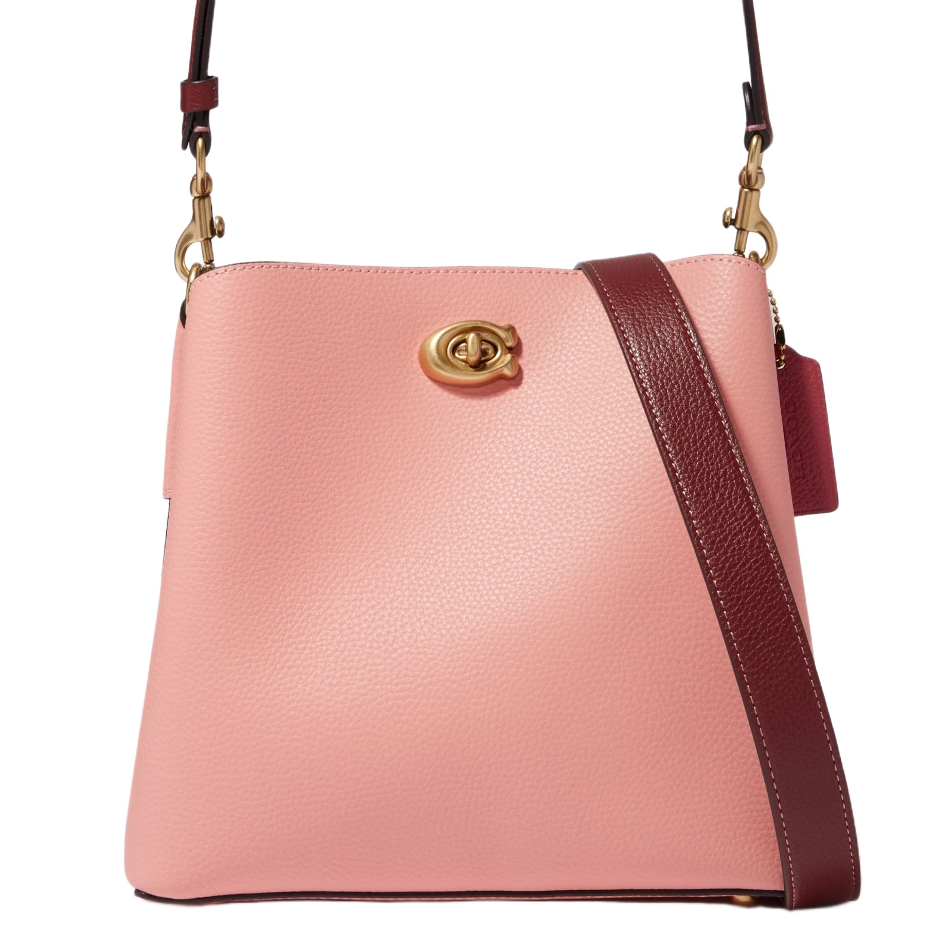 Túi Coach Willow Bucket Bag In Colorblock Candy Pink Multi C3766 5