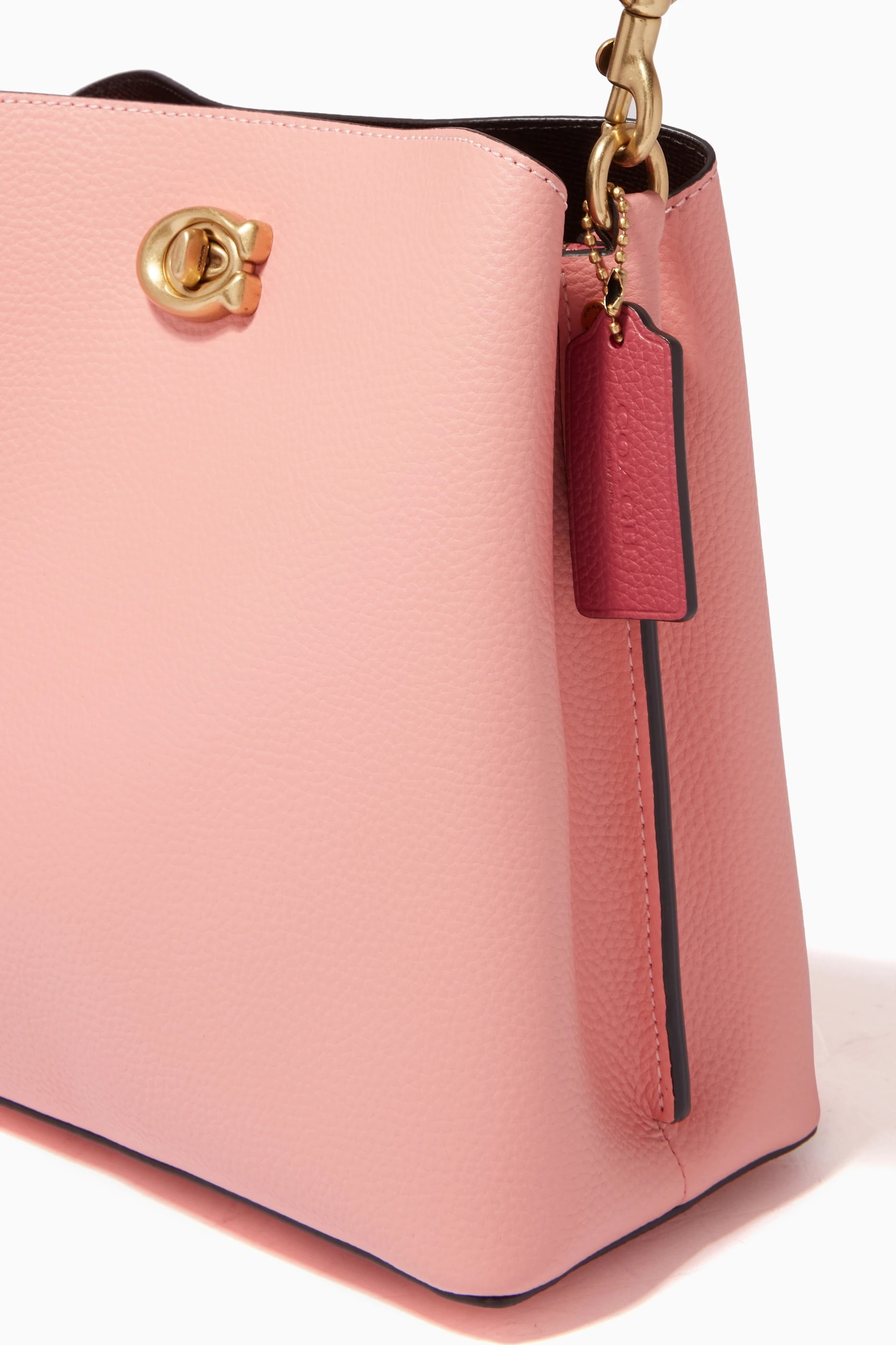 Túi Coach Willow Bucket Bag In Colorblock Candy Pink Multi C3766 6