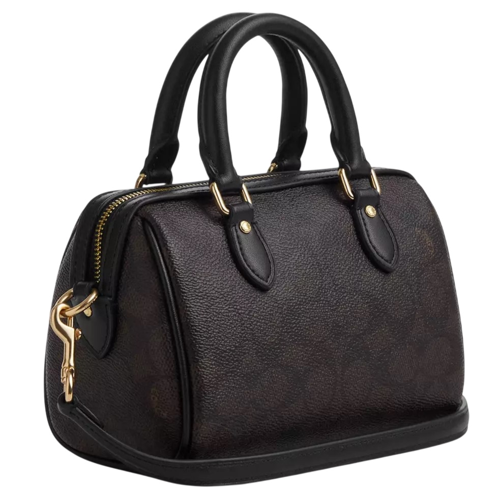 Túi Coach Mini Rowan Crossbody Bag In Signature Canvas Walnut CW329 1