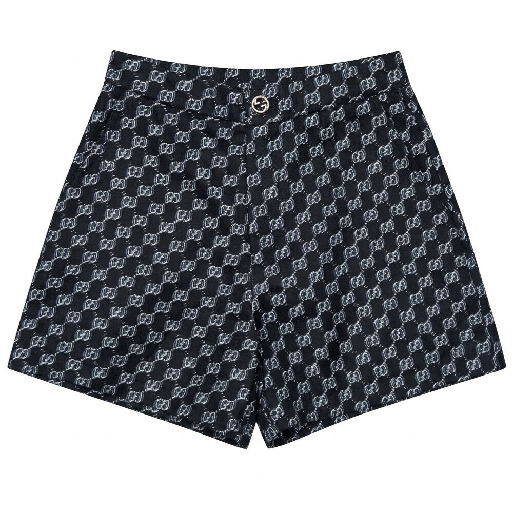 Quần short nữ quần vải họa tiết hãng Gucci 7