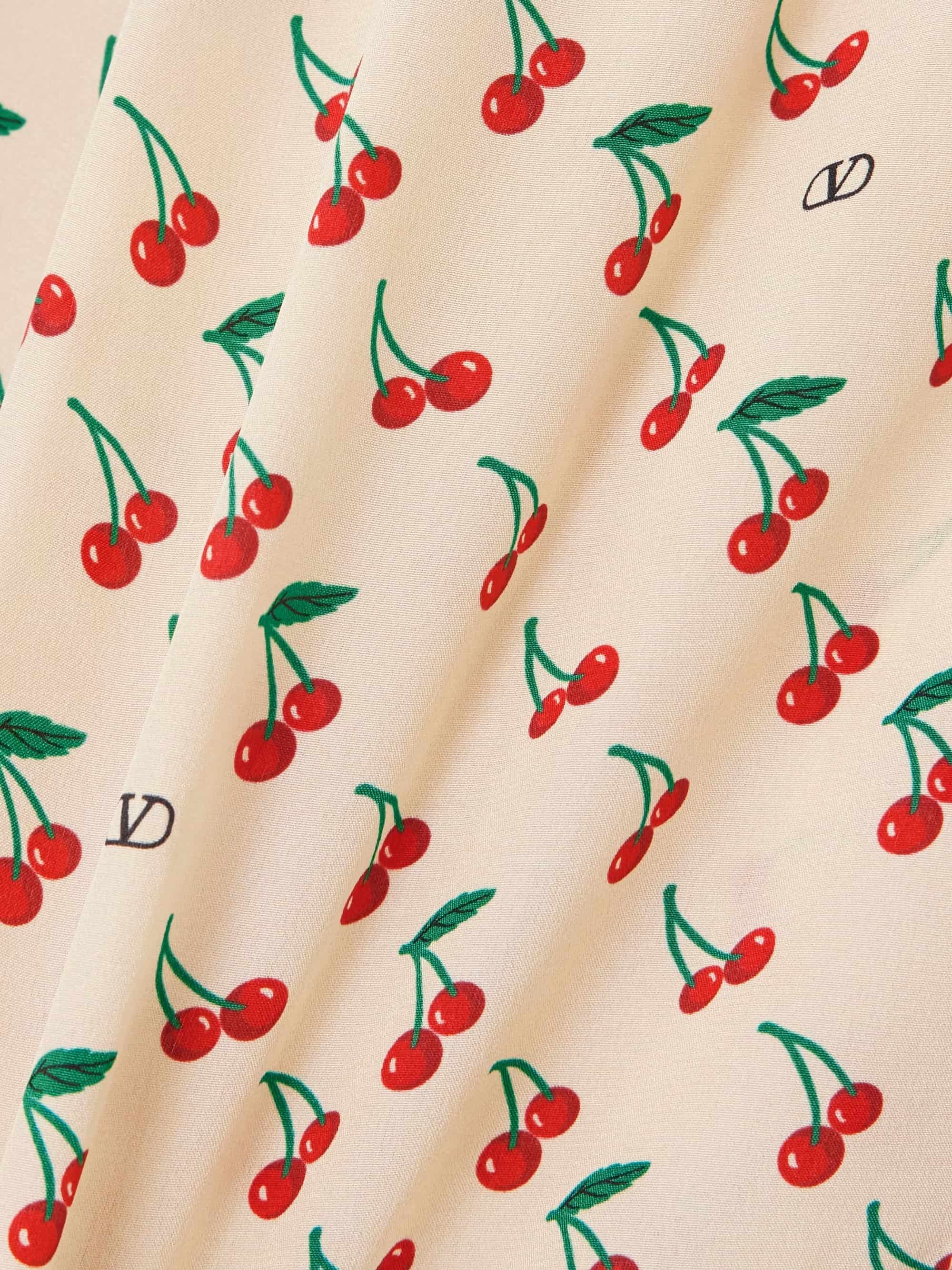 Áo Valentino Printed Silk Crepe De Chine Shirt 3