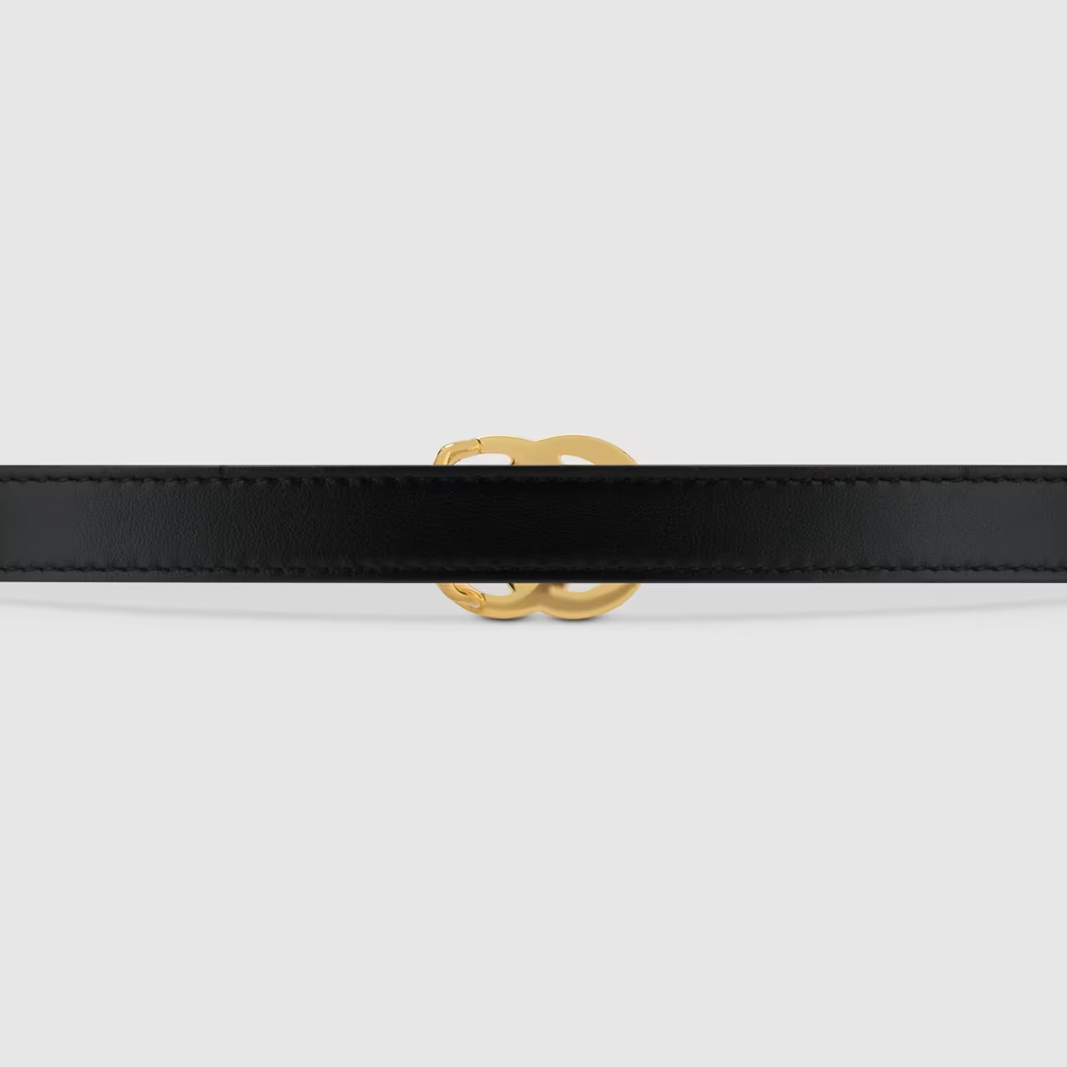 THẮT LƯNG GUCCI LIGHT LEATHER BELT WITH DOUBLE G BUCKLE 2