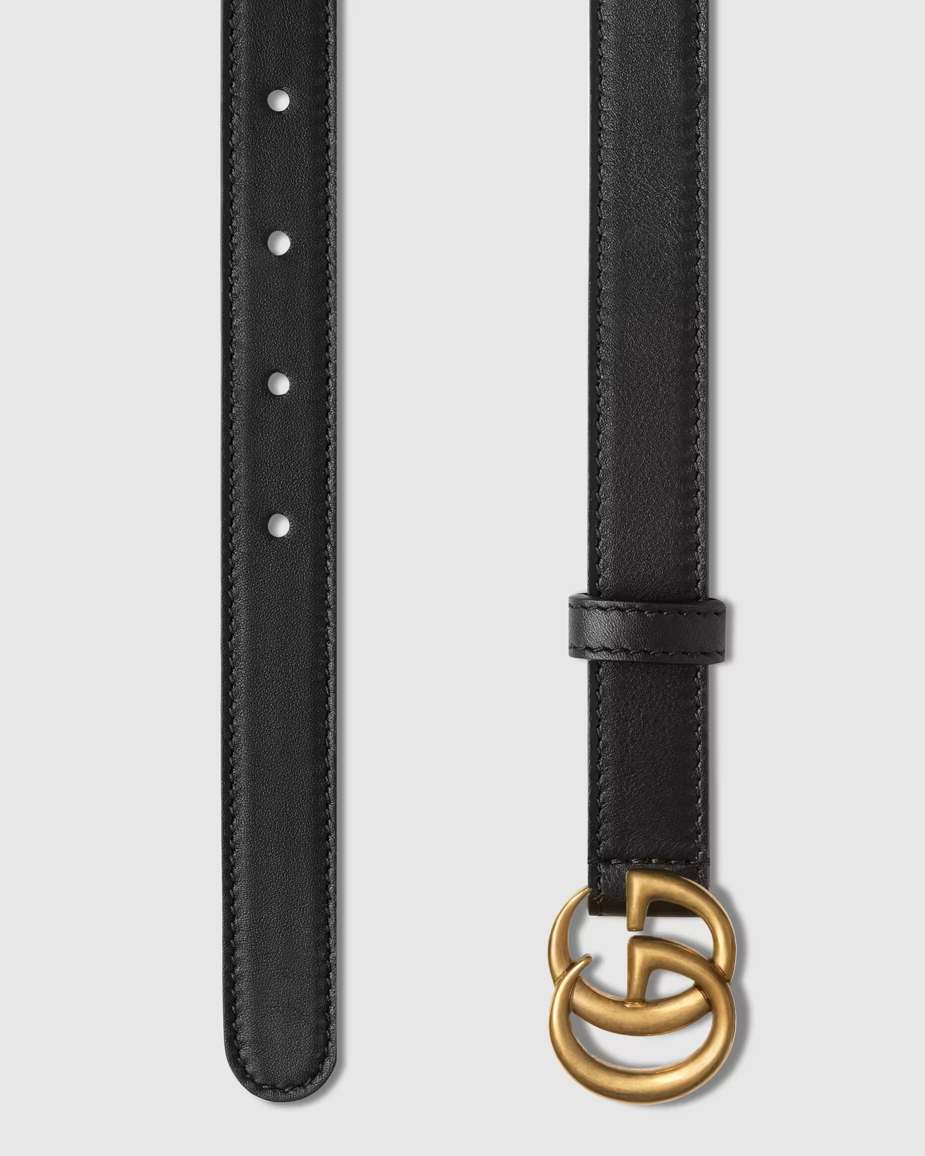 THẮT LƯNG GUCCI LIGHT LEATHER BELT WITH DOUBLE G BUCKLE 9