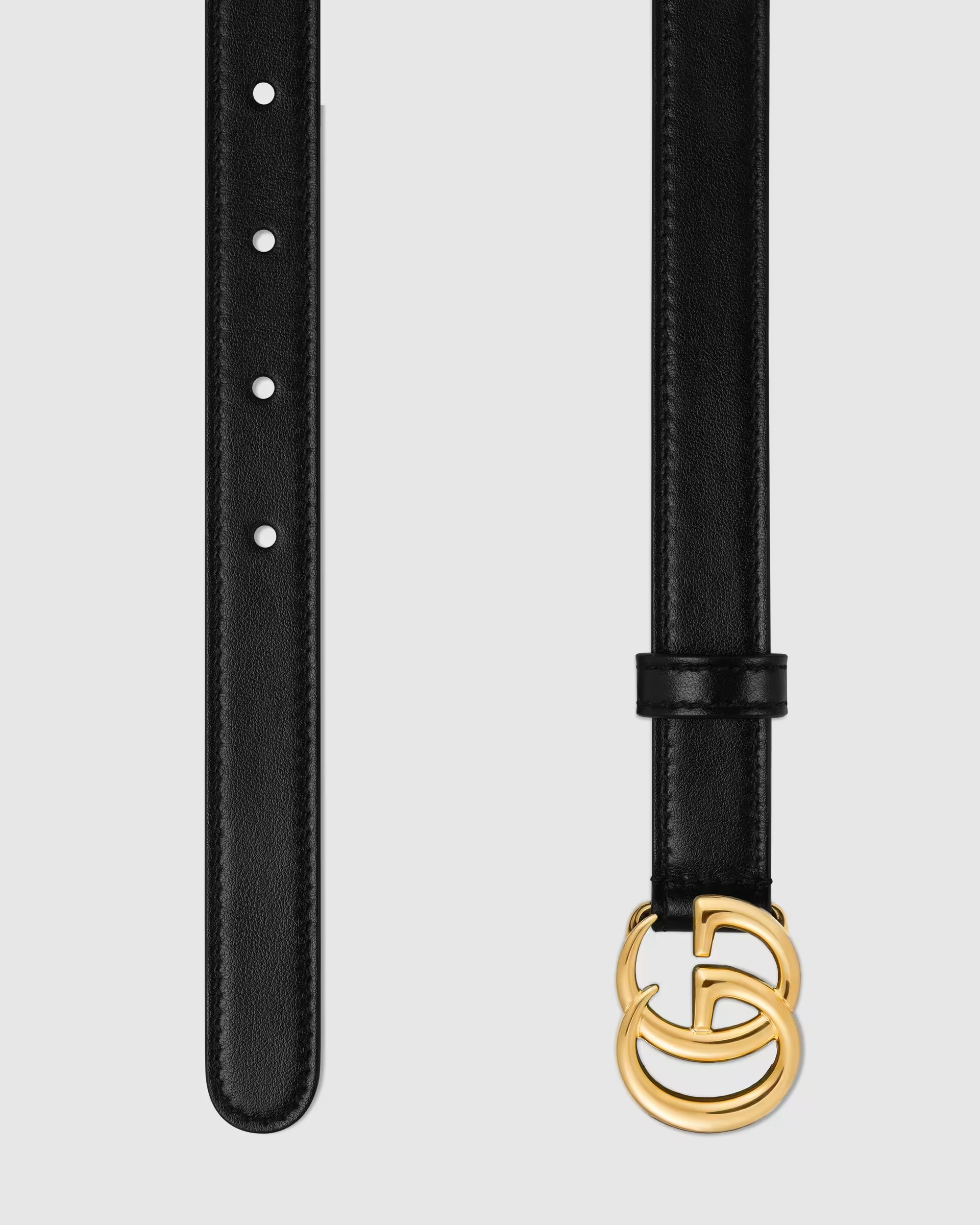 THẮT LƯNG GUCCI LIGHT LEATHER BELT WITH DOUBLE G BUCKLE 26