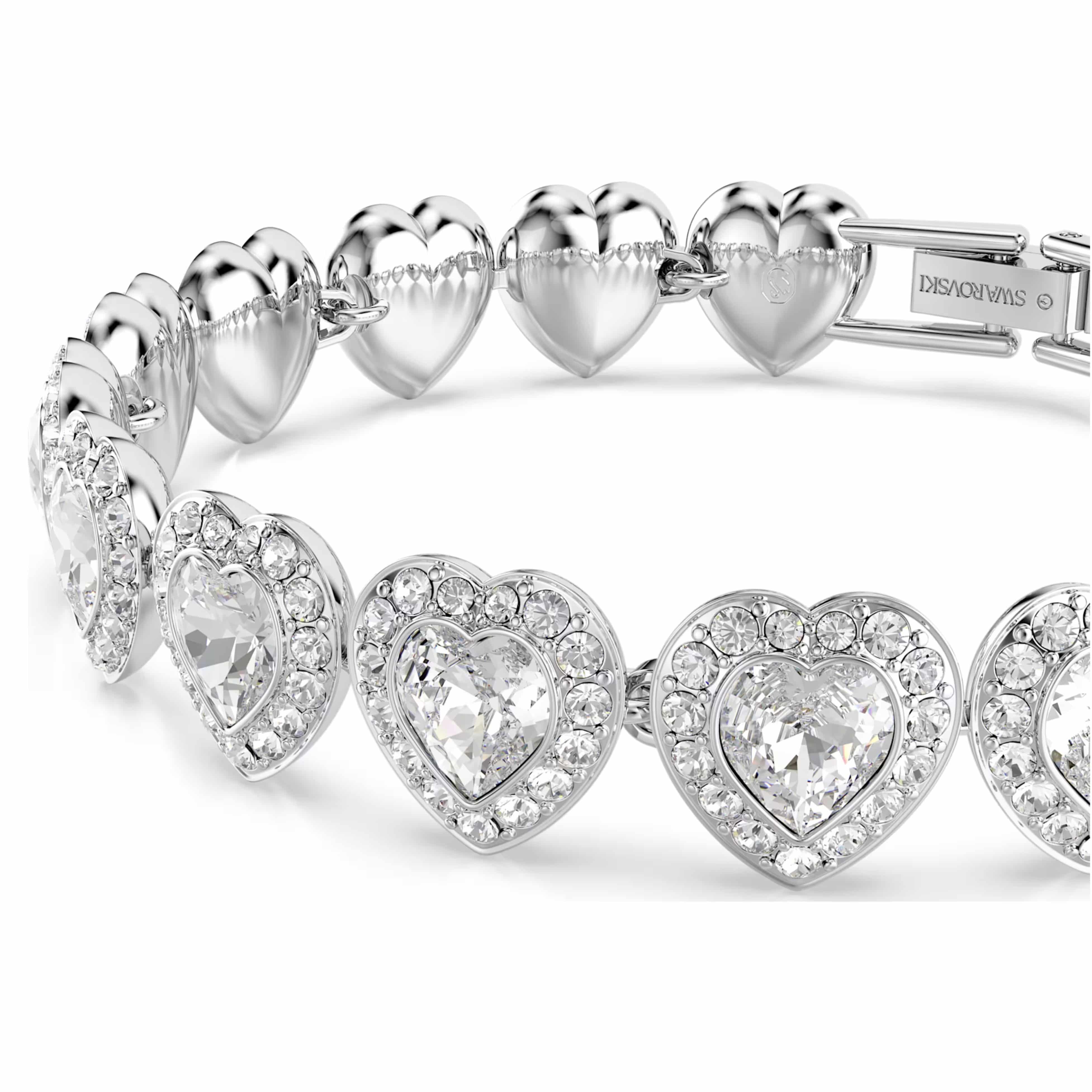 Vòng tay Ariana Grande x Swarovski Bracelet Mixed Cuts Heart White Rhodium Plated 5720860 2