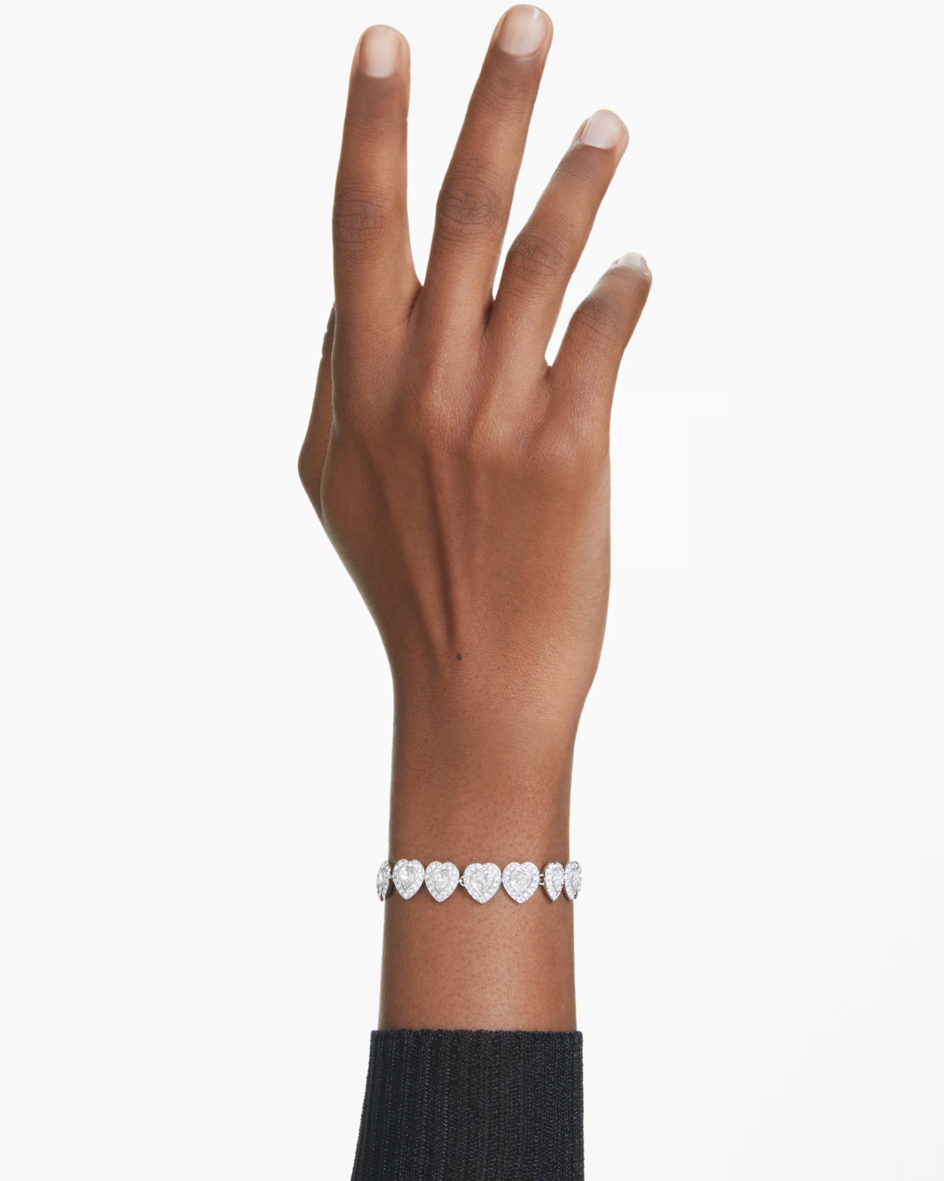 Vòng tay Ariana Grande x Swarovski Bracelet Mixed Cuts Heart White Rhodium Plated 5720860 4