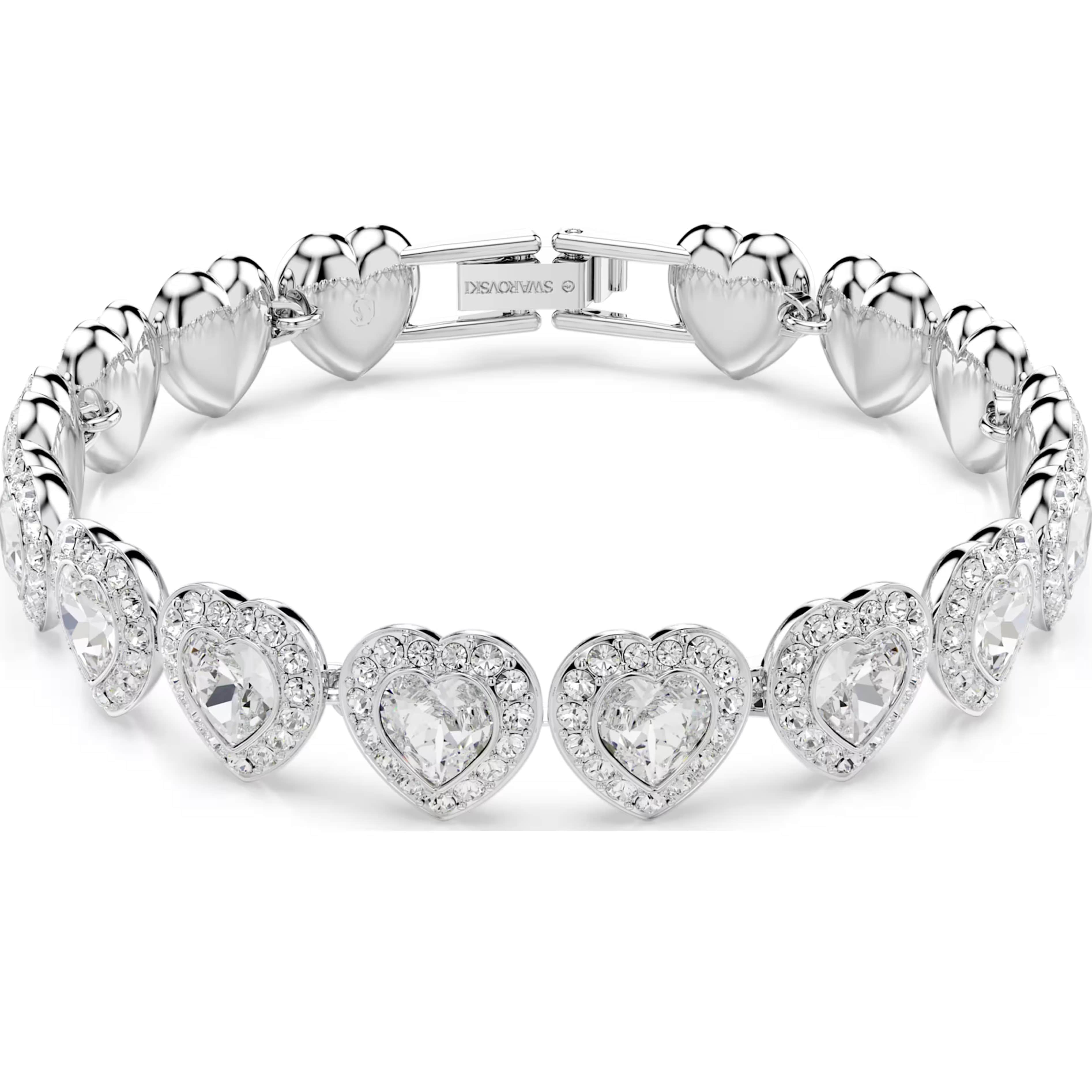 Vòng tay Ariana Grande x Swarovski Bracelet Mixed Cuts Heart White Rhodium Plated 5720860 7