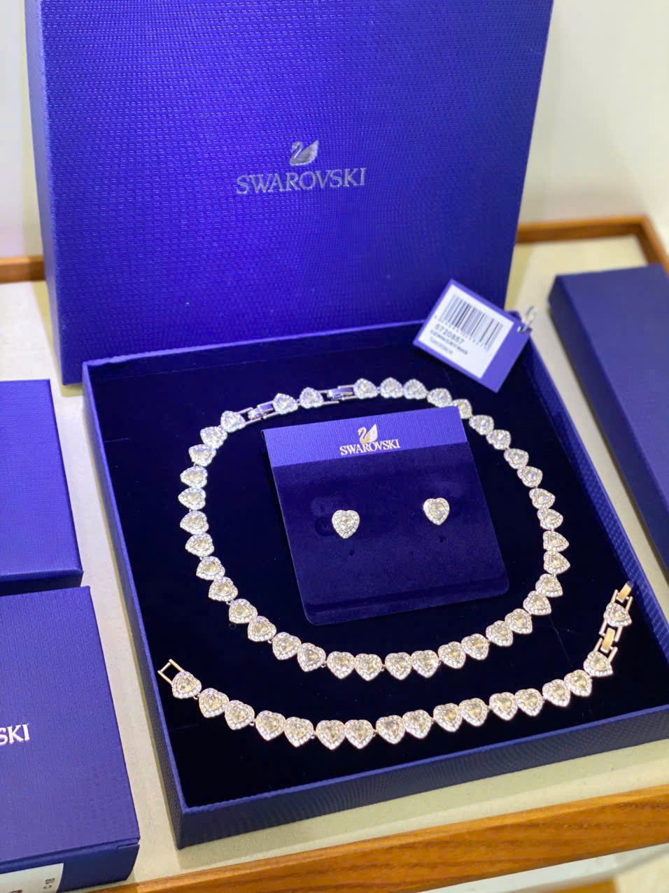 Vòng tay Ariana Grande x Swarovski Bracelet Mixed Cuts Heart White Rhodium Plated 5720860 8
