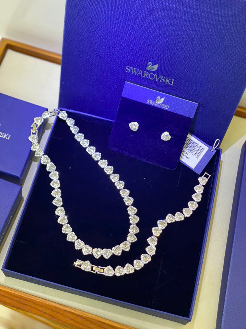 Vòng tay Ariana Grande x Swarovski Bracelet Mixed Cuts Heart White Rhodium Plated 5720860 11