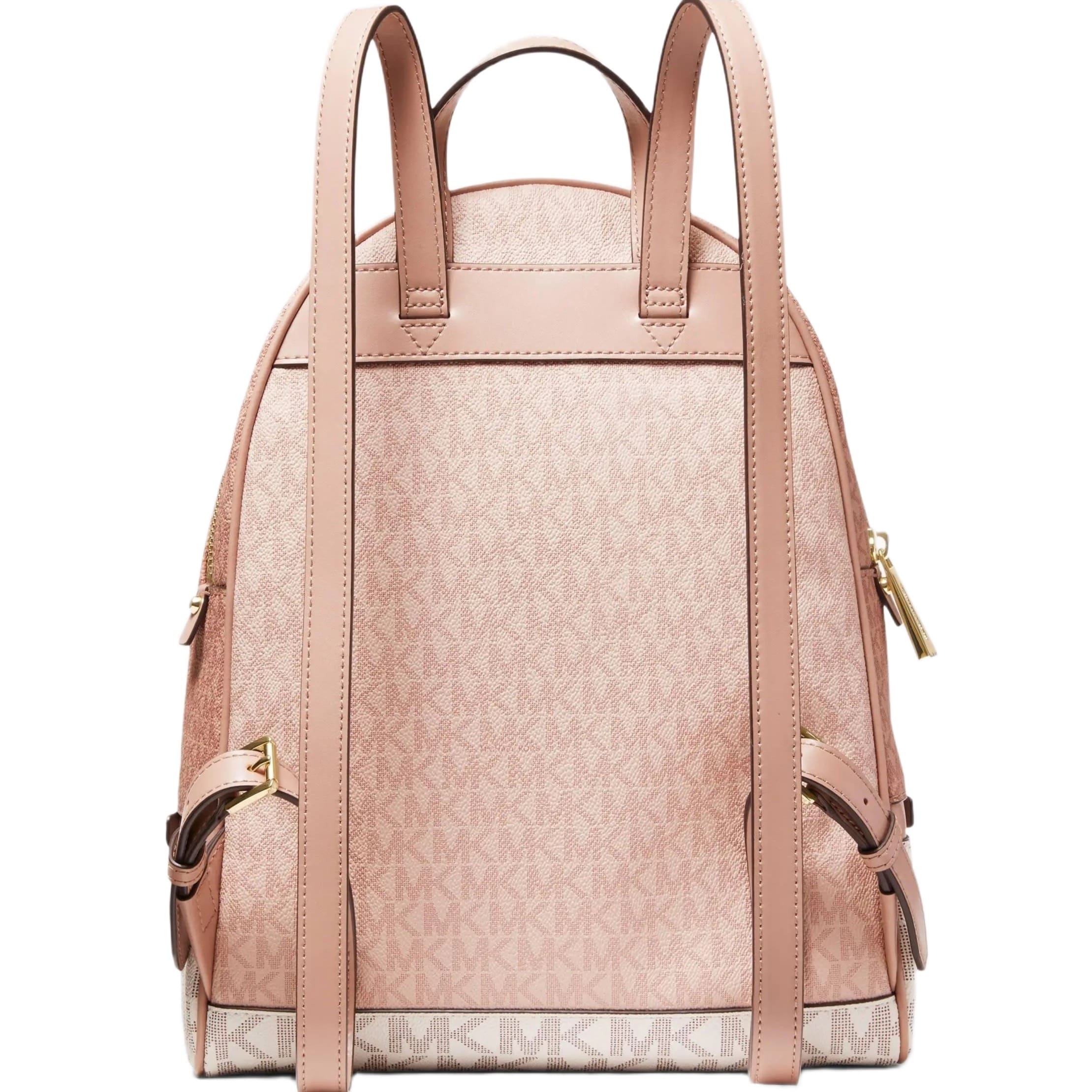 Balo Michael Kors Rhea Zip Medium Monogram Backpack Ballet Pink Mix 3