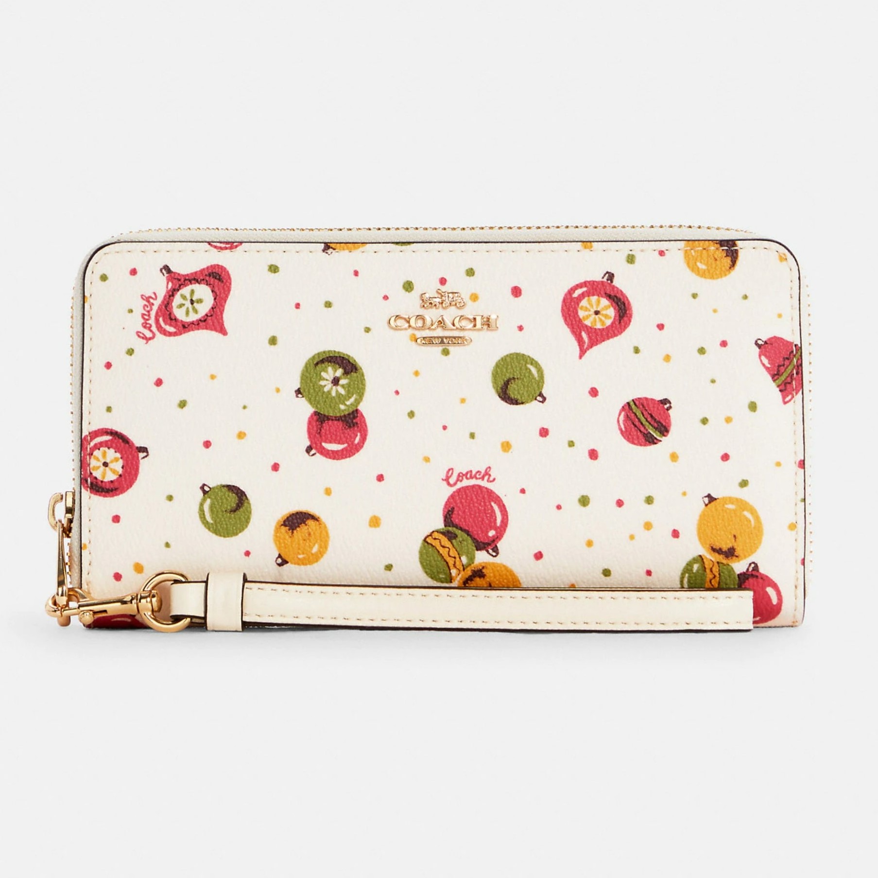 VÍ COACH DÀI HỌA TIẾT MỚI LONG ZIP AROUND WALLET IN SIGNATURE CANVAS WITH ORNAMENT PRINT 1