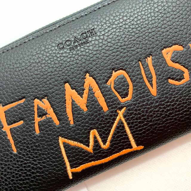 Ví dài nữ Coach Jean Michel Basquiat Leather Zip Wallet 10