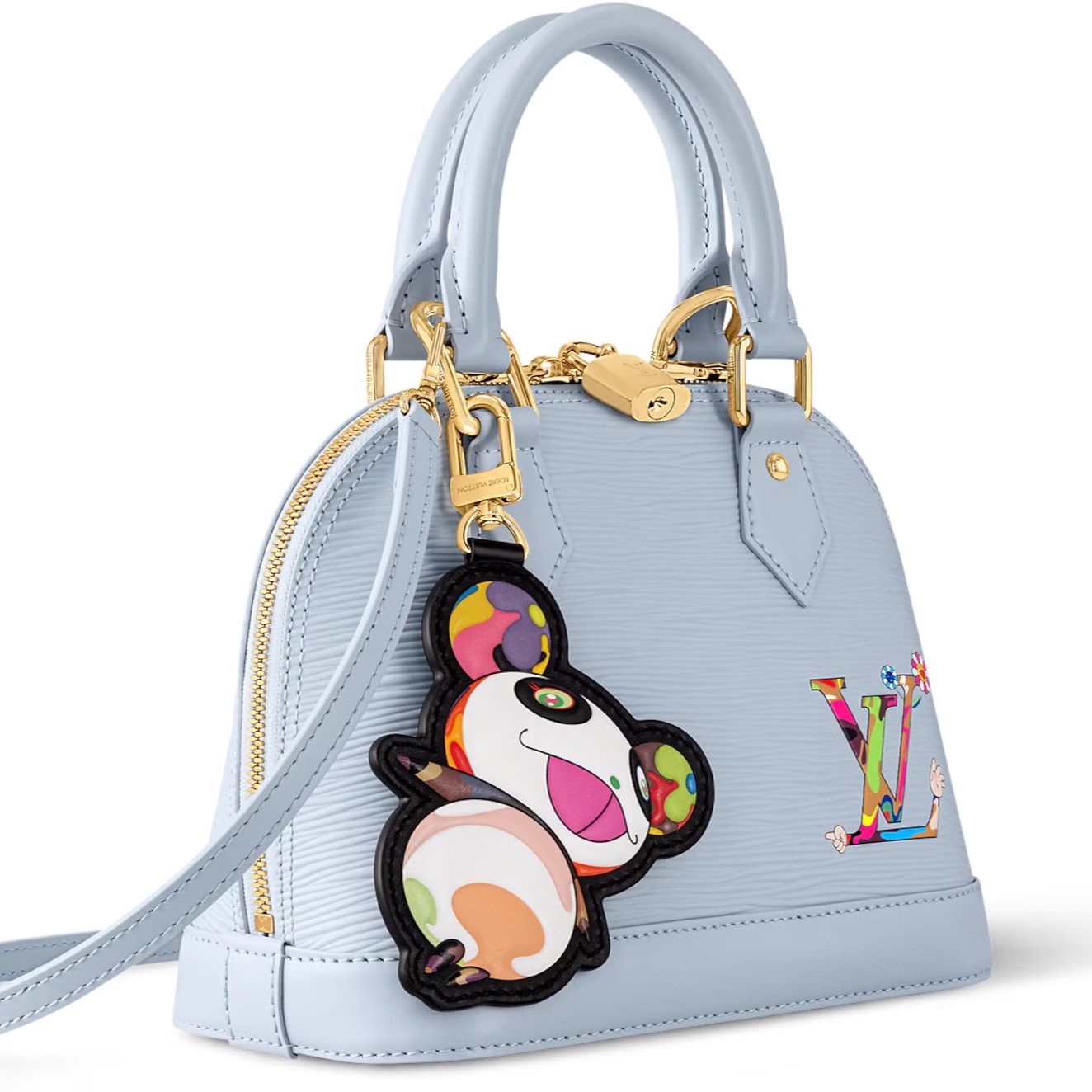 Túi hến LV Louis Vuitton x TM Alma BB Washed Blue M14197 3