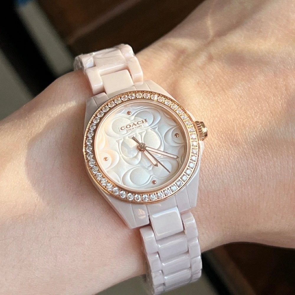 ĐỒNG HỒ NỮ COACH ASTOR WHITE DIAL CRYSTAL ACCENTS QUARTZ 14503254 WOMENS WATCH 5