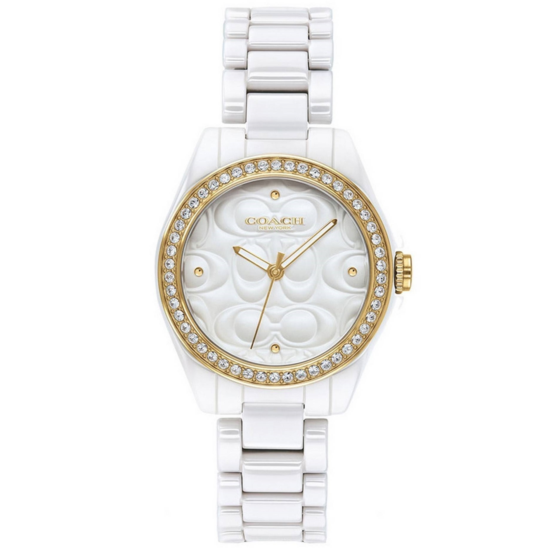 ĐỒNG HỒ NỮ COACH ASTOR WHITE DIAL CRYSTAL ACCENTS QUARTZ 14503254 WOMENS WATCH 7