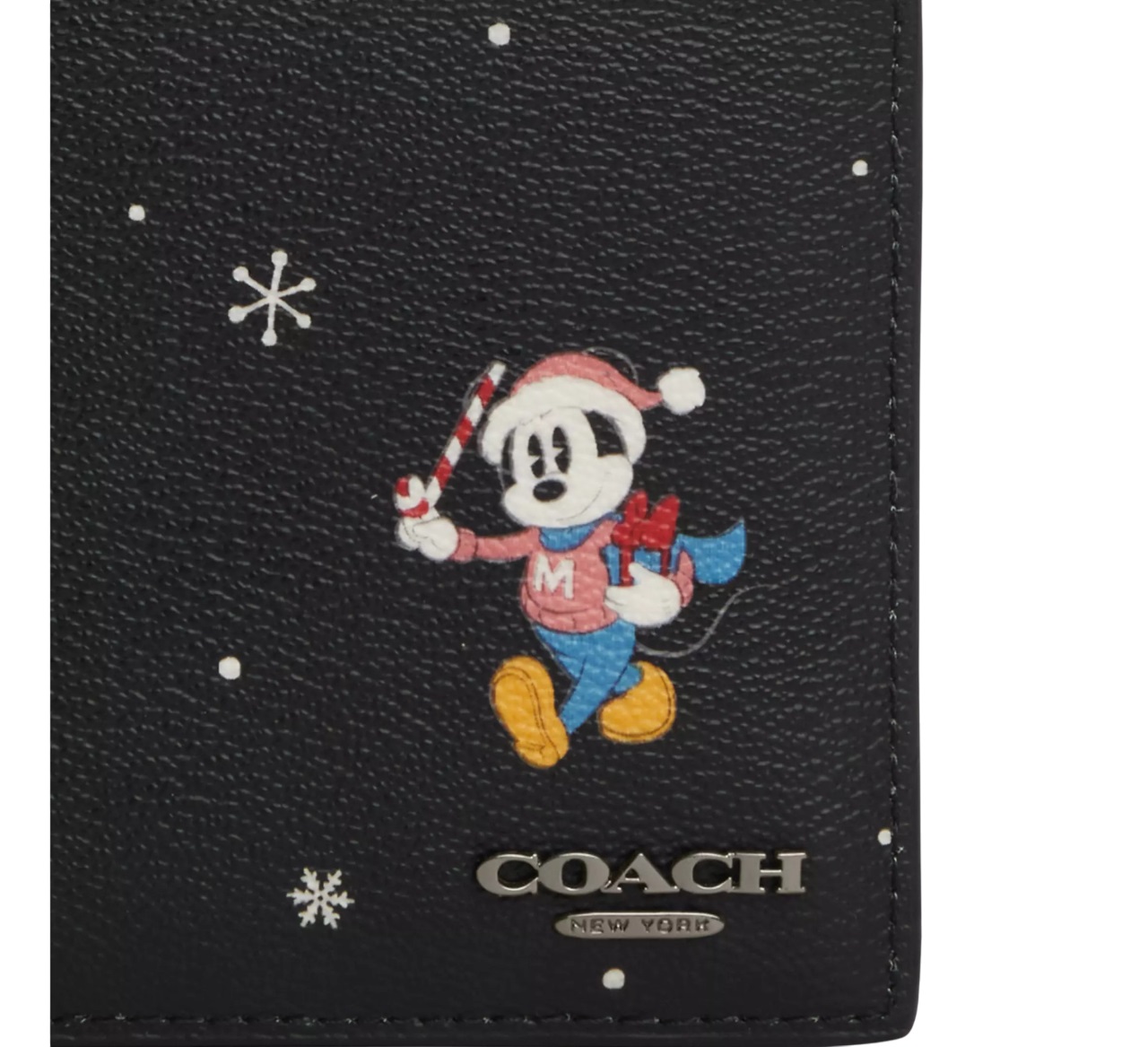 Ví Nam Coach Coach Disney X Coach 3 In 1 Wallet With Holiday Print Black Multi CM181 3