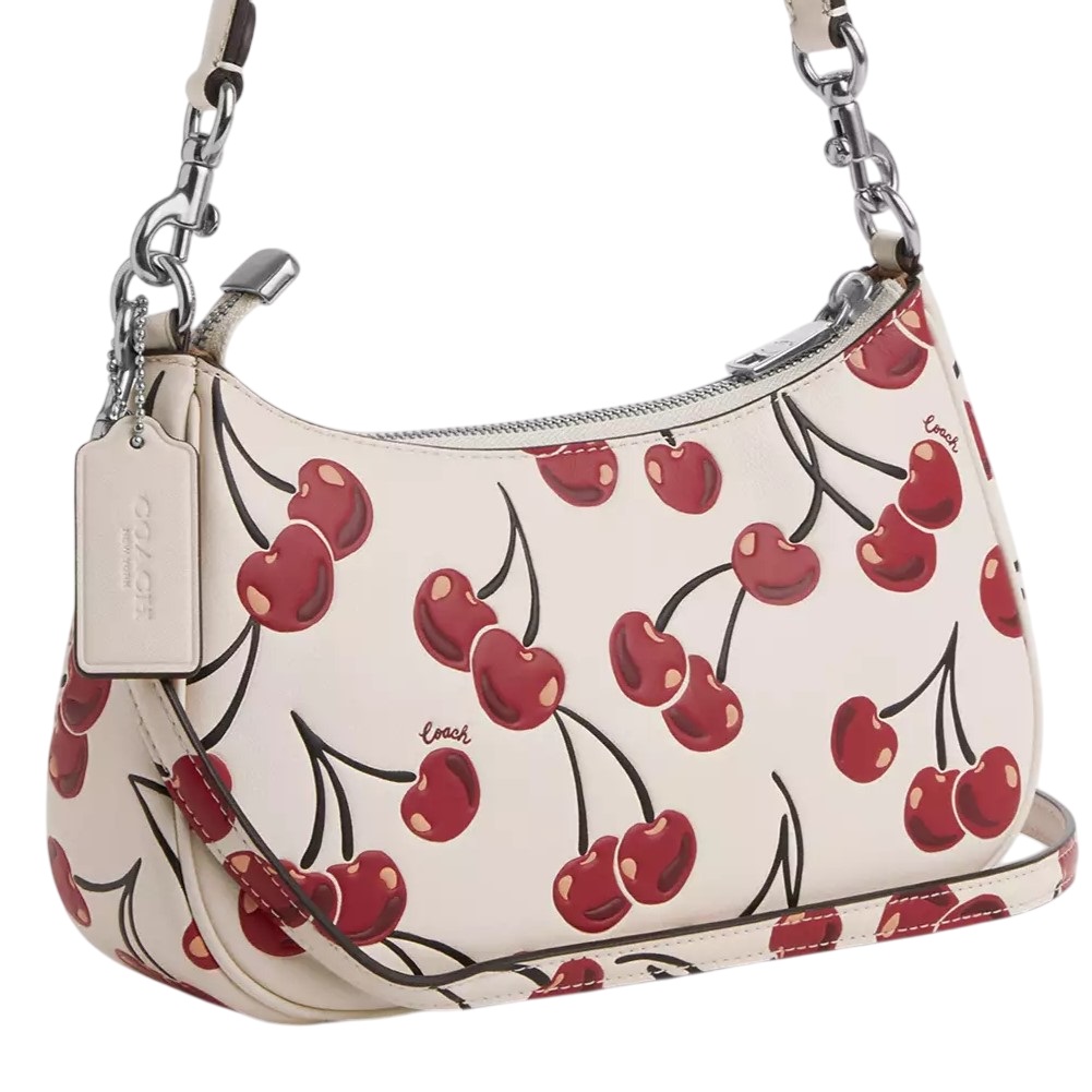 Túi kẹp nách Coach Teri Shoulder Bag With Cherry Print Chalk Multi CZ774 7