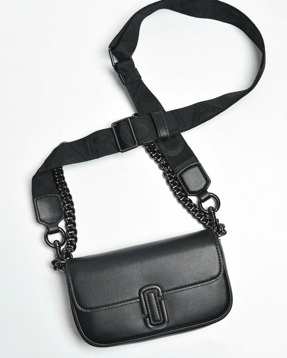 TÚI XÁCH NỮ MARC JACOBS THE J MARC MINI SHOULDER BAG BLACK GUNMETAL 9