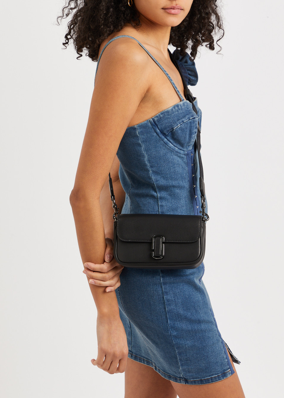 TÚI XÁCH NỮ MARC JACOBS THE J MARC MINI SHOULDER BAG BLACK GUNMETAL 10