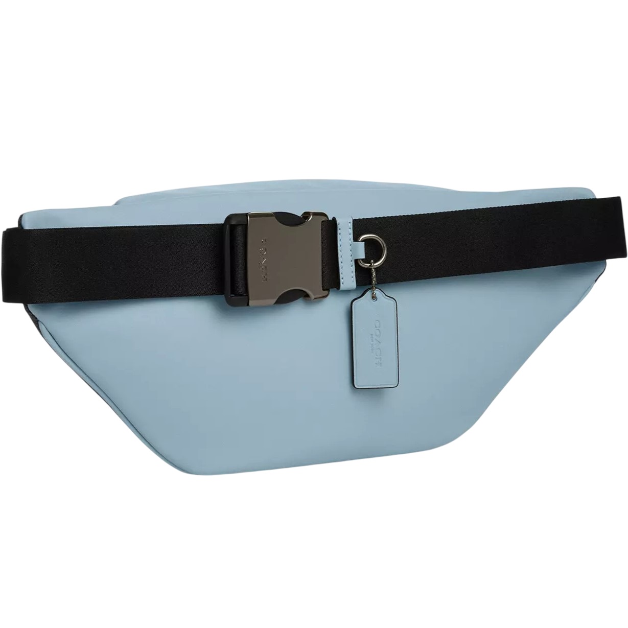 Túi đeo bụng Coach Racer Belt Bag In Colorblock Signature Canvas Light Blue Multi CAJ77 1