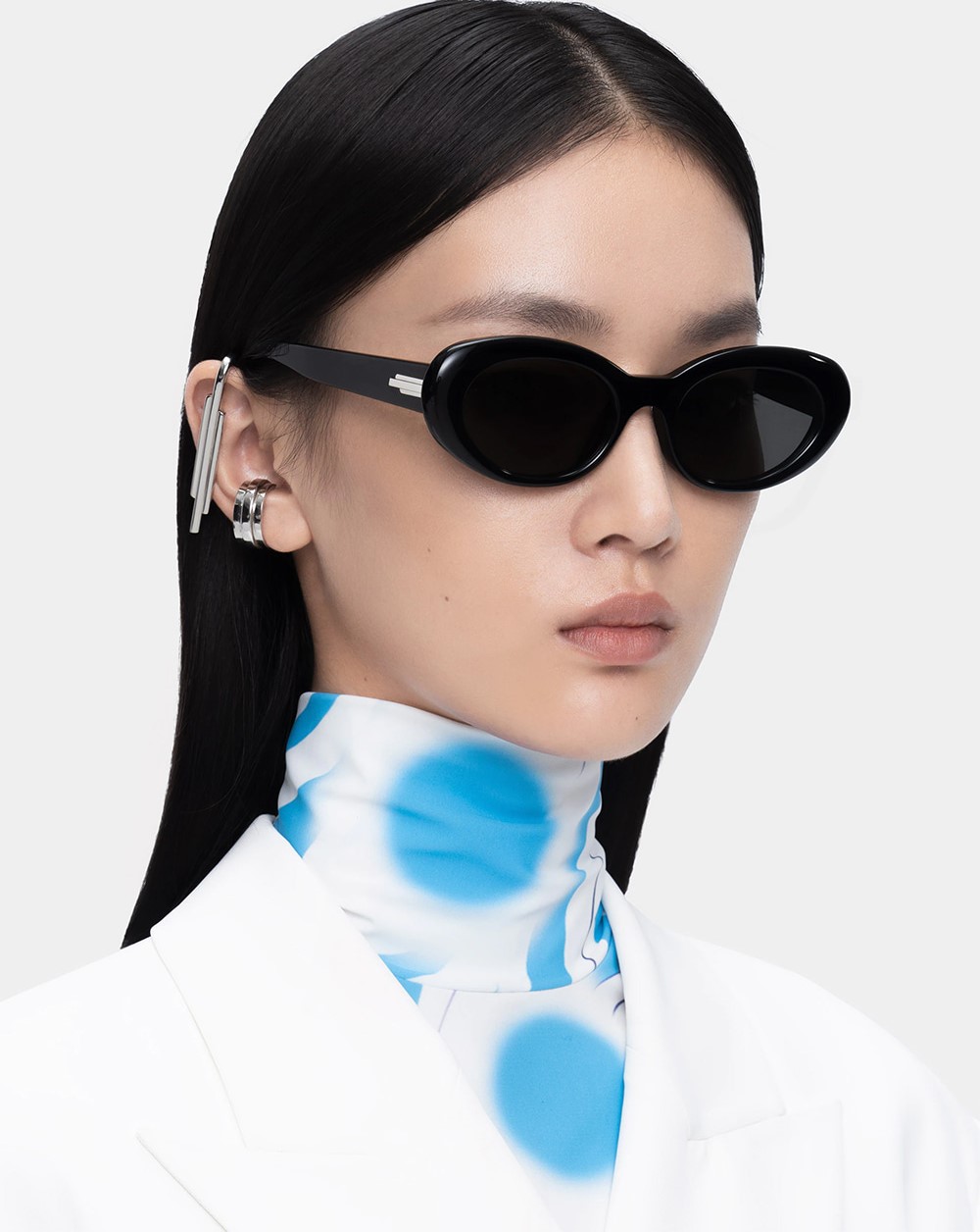 Mắt kính thời trang Gentle Monster Le 01 Acetate Cat-eye Frame 6