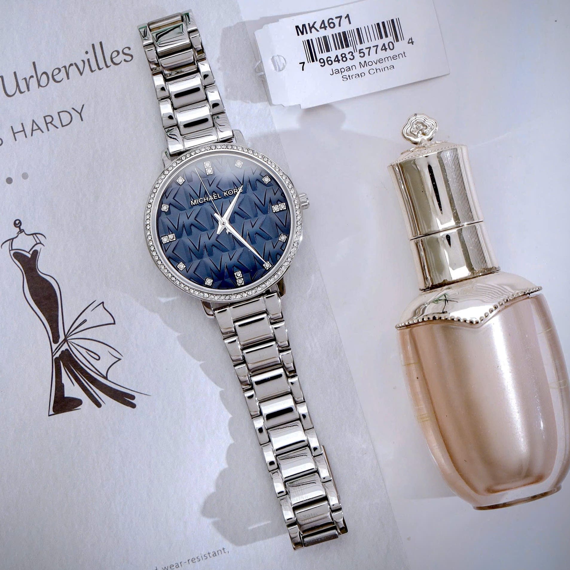 Đồng hồ nữ Michael Kors Pyper Blue Dial Silver Tone Womens Watch MK4671 2