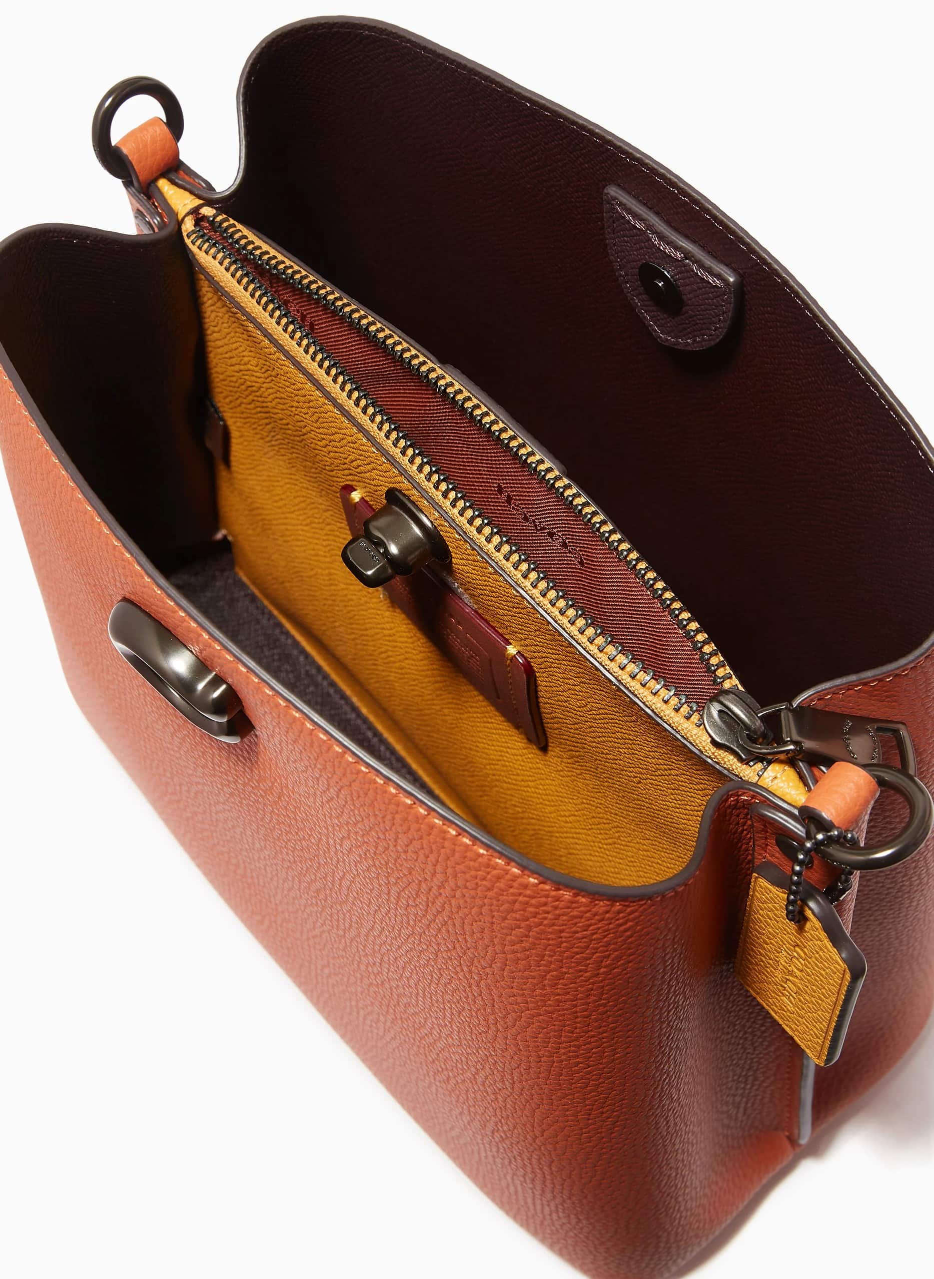 Túi Coach Willow Bucket Bag In Colorblock Canyon Multi C3766 1