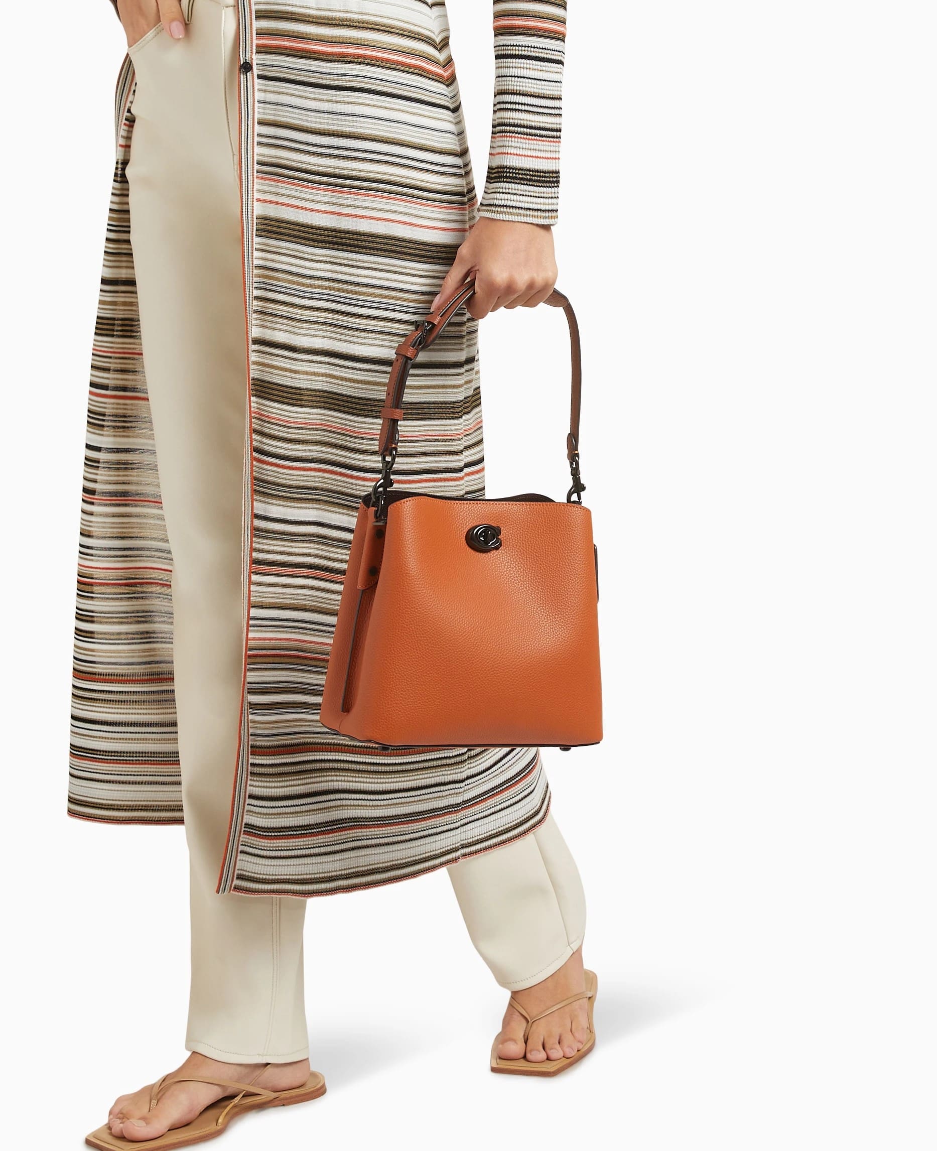 Túi Coach Willow Bucket Bag In Colorblock Canyon Multi C3766 9