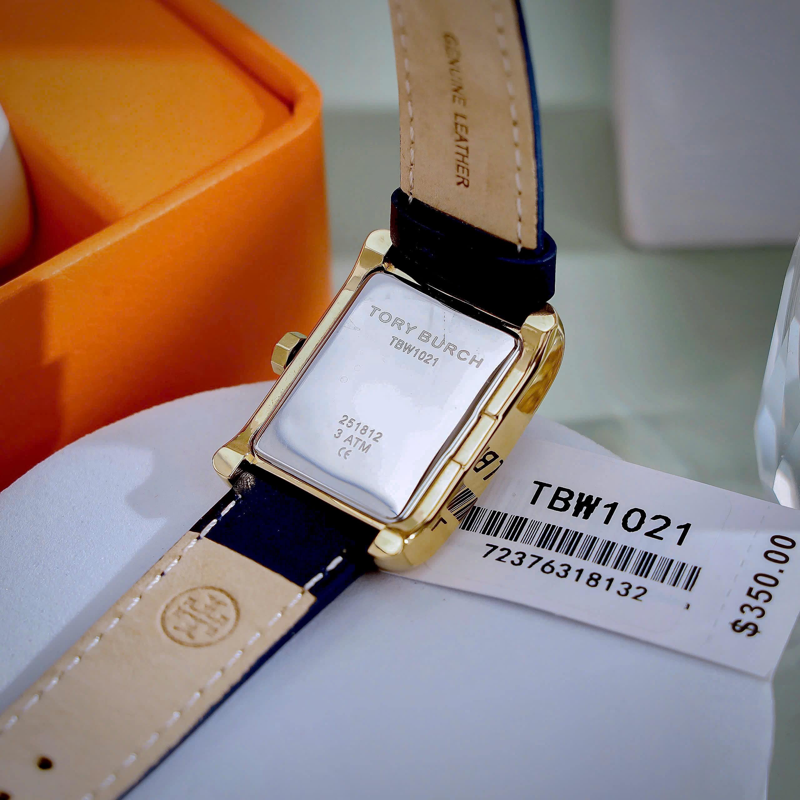 Đồng hồ nữ Tory Burch Womens The Eleanor Navy Leather Strap Watch TBW1021 3