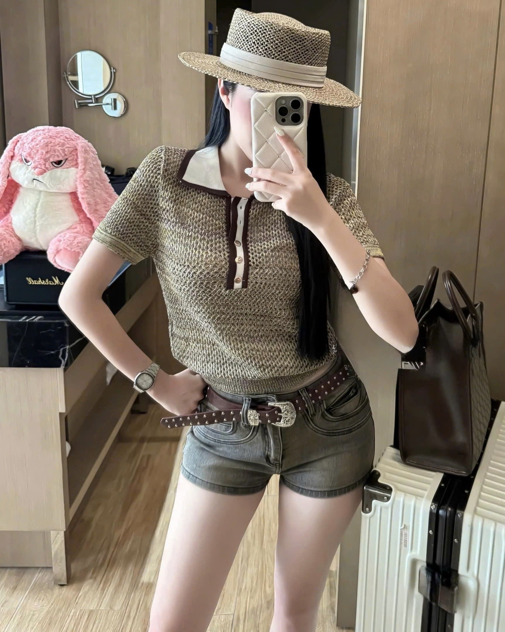Áo lưới nữ Chanel 5