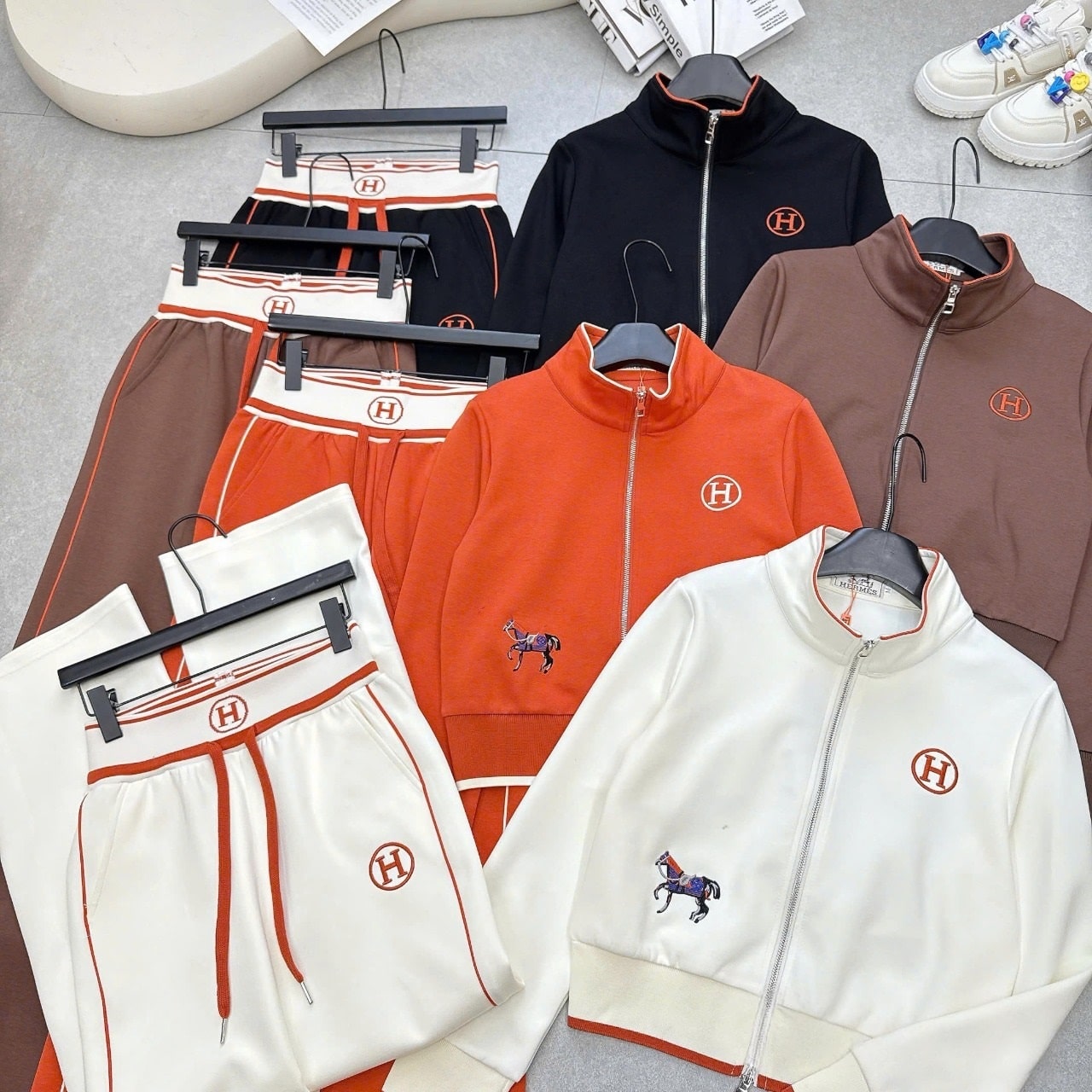 Set bộ áo quần thun nữ Hermes 6