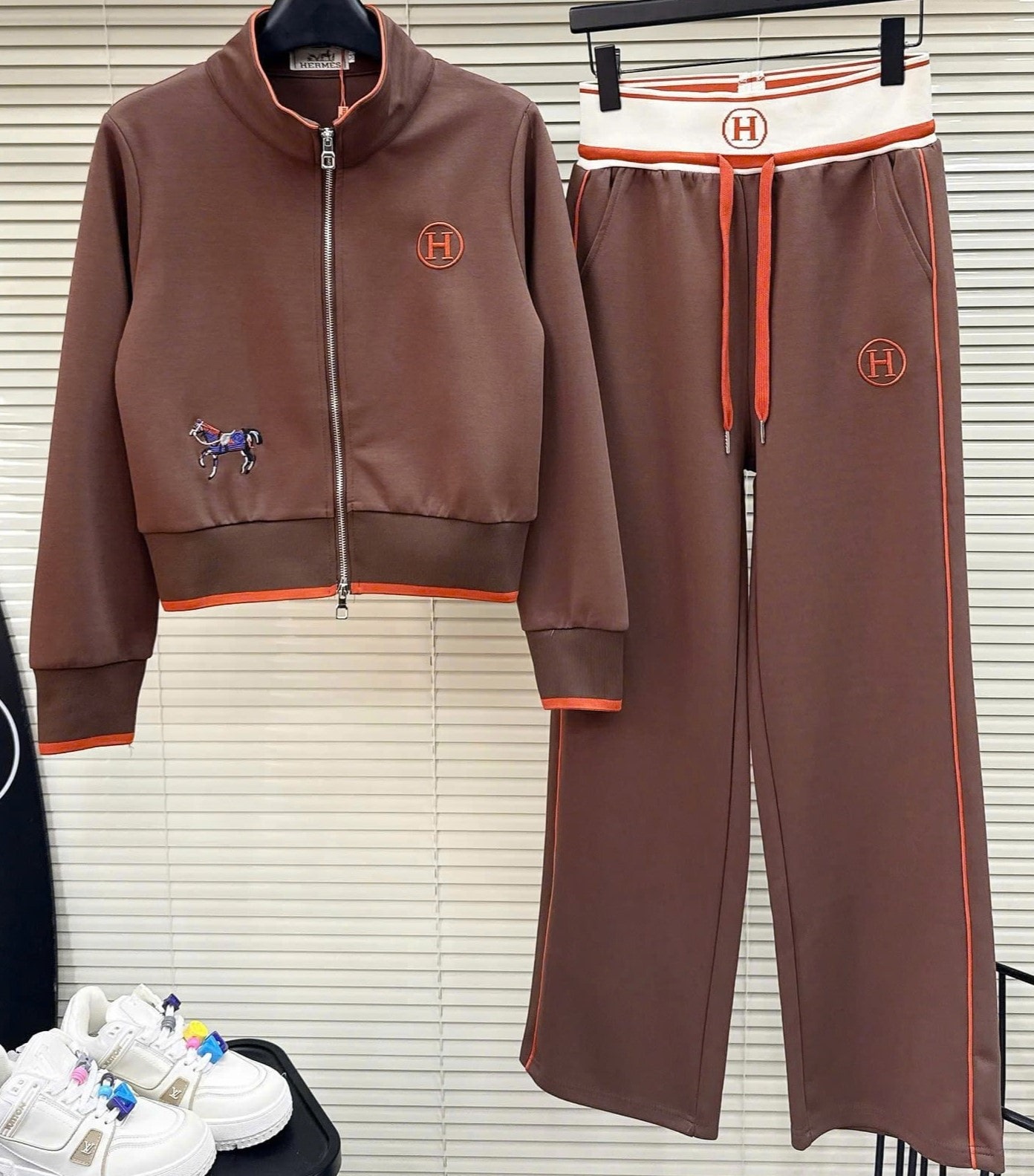 Set bộ áo quần thun nữ Hermes 9