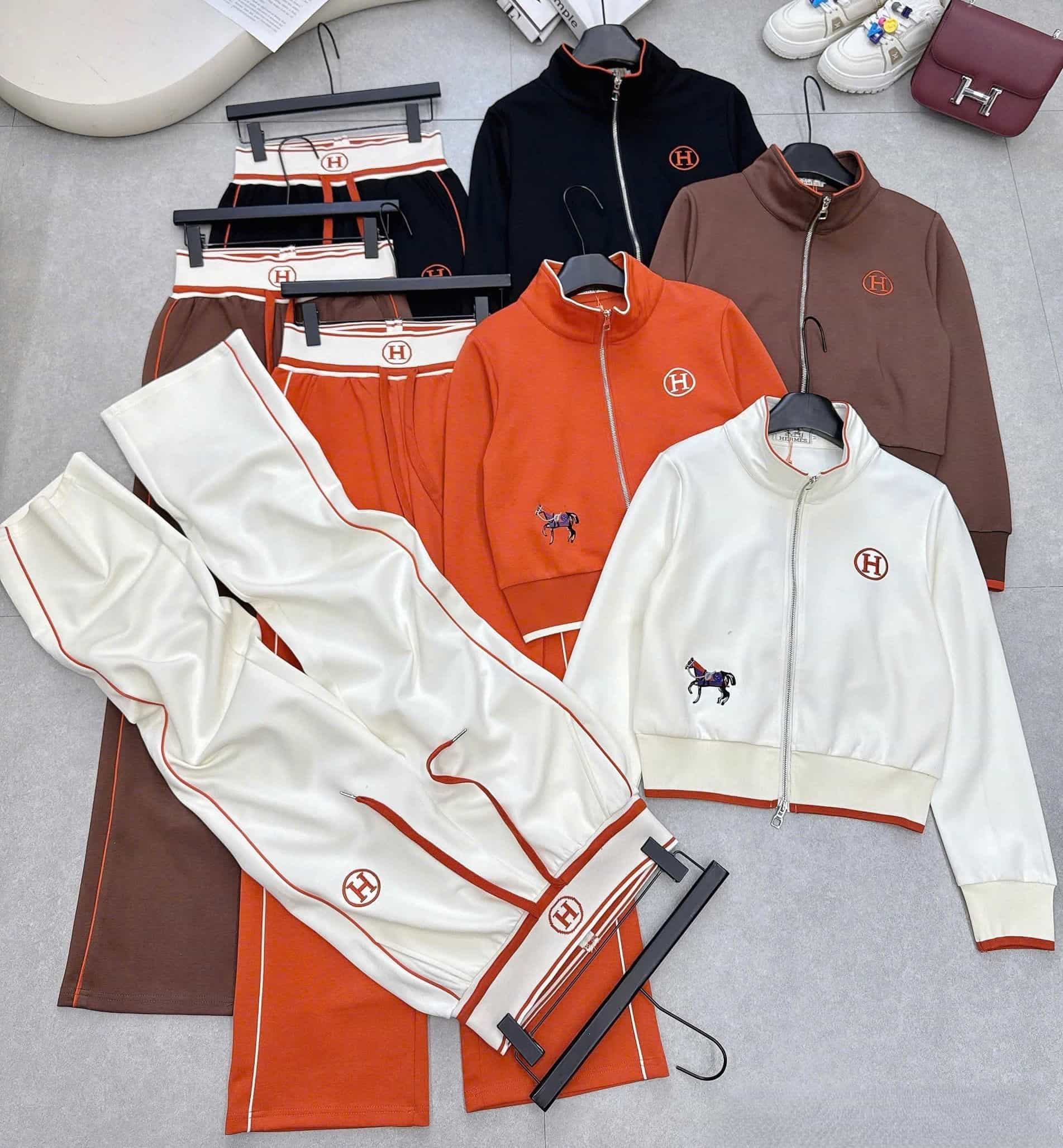 Set bộ áo quần thun nữ Hermes 14