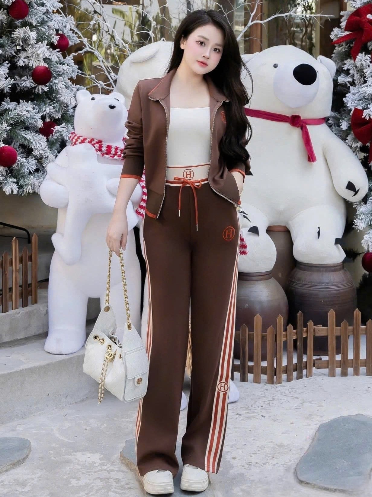 Set bộ áo quần thun nữ Hermes 15