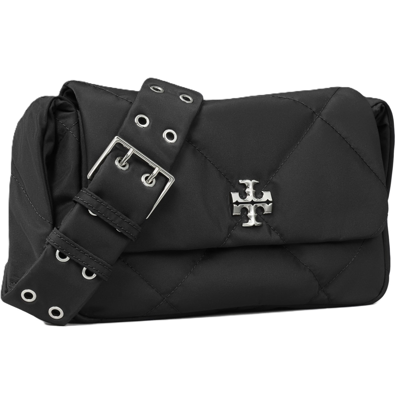 Túi Tory Burch Kira Diamond Quilt Nylon Messenger Bag Black 1