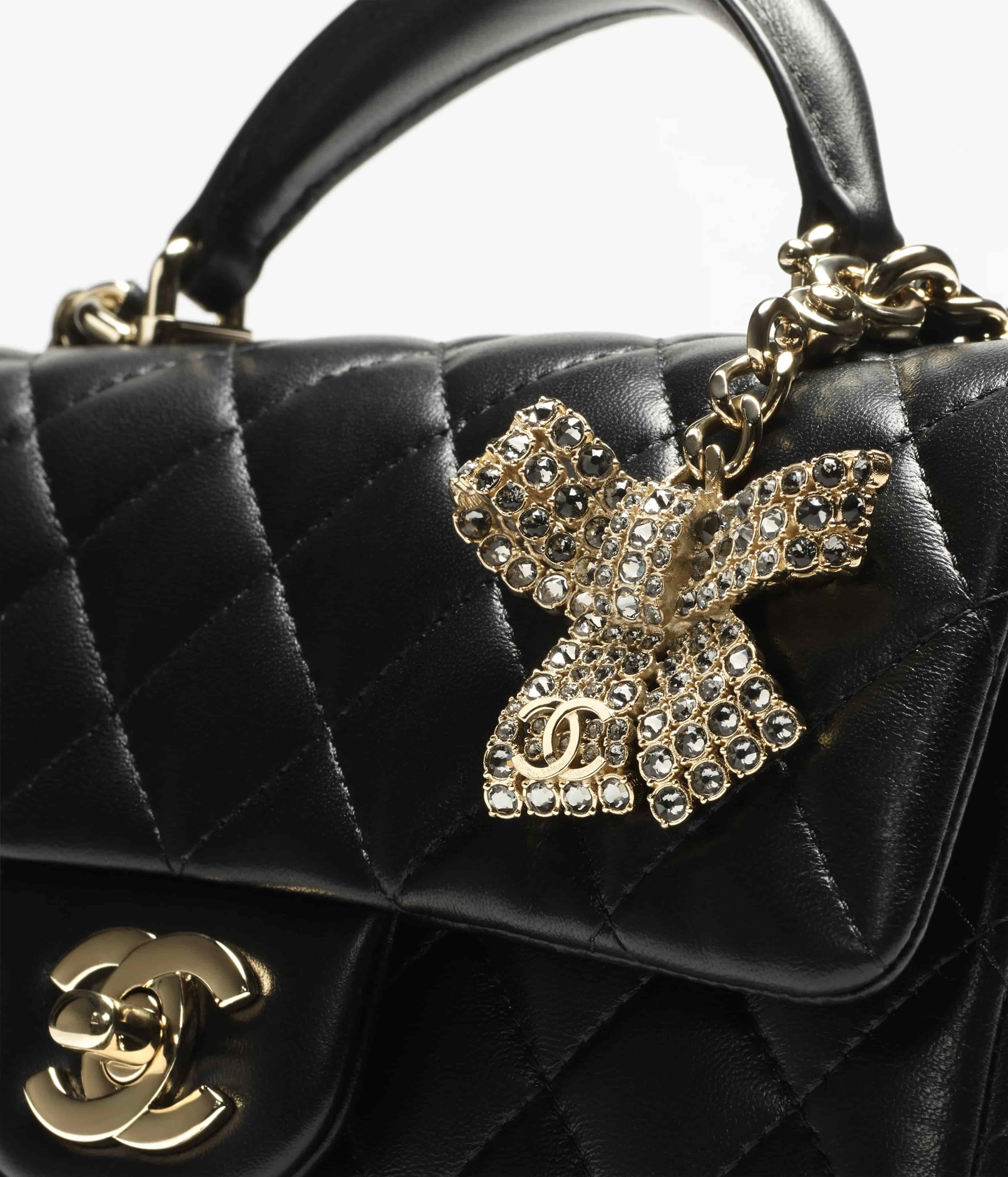 Túi Chanel Mini Classic Handbag With Top Handle Black 1