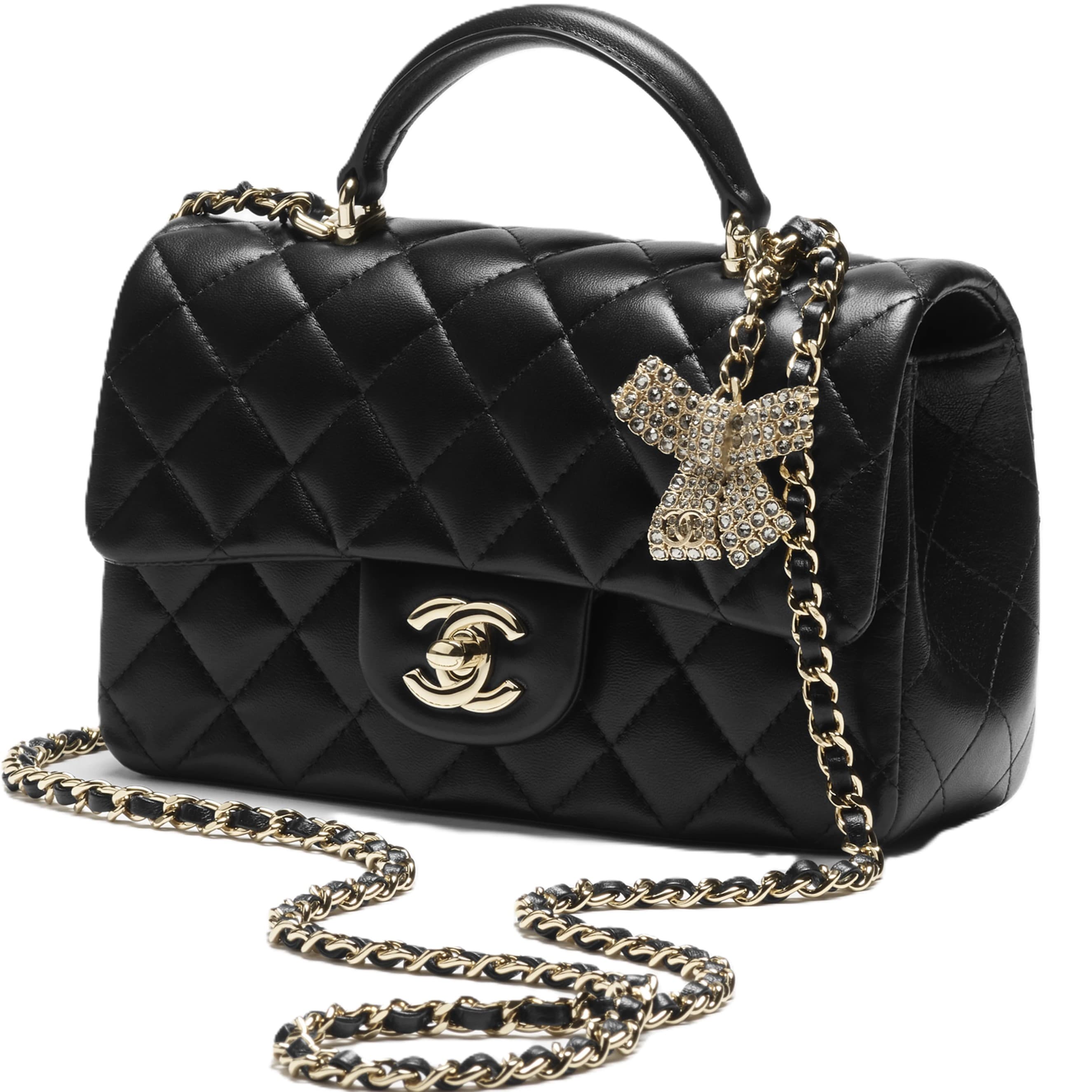 Túi Chanel Mini Classic Handbag With Top Handle Black 6