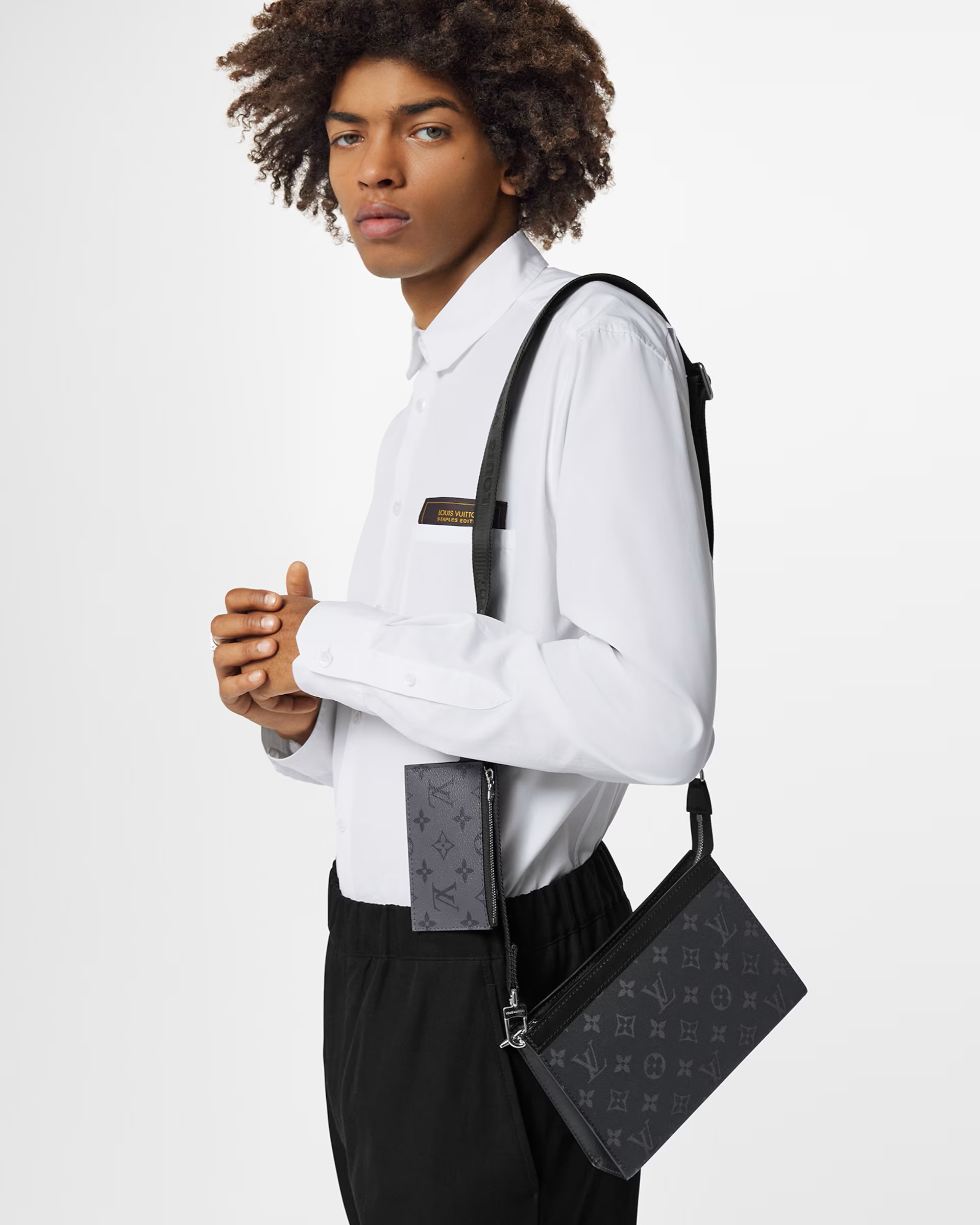 Túi LV Nam Louis Vuitton Gaston Wearable Wallet Monogram Eclipse 3