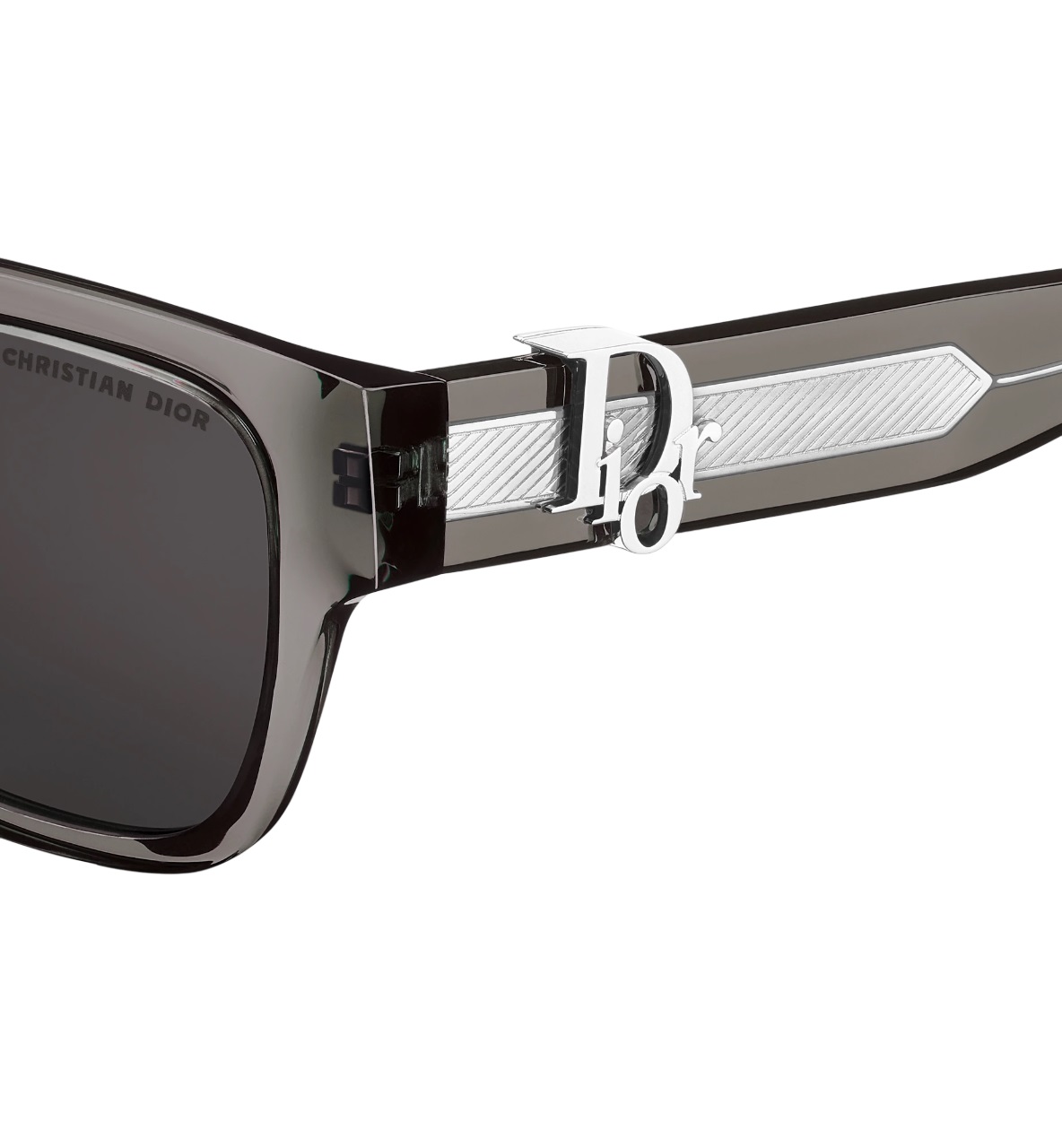Kính mát Dior DiorOblique S1I Transparent Black Square Sunglasses 4