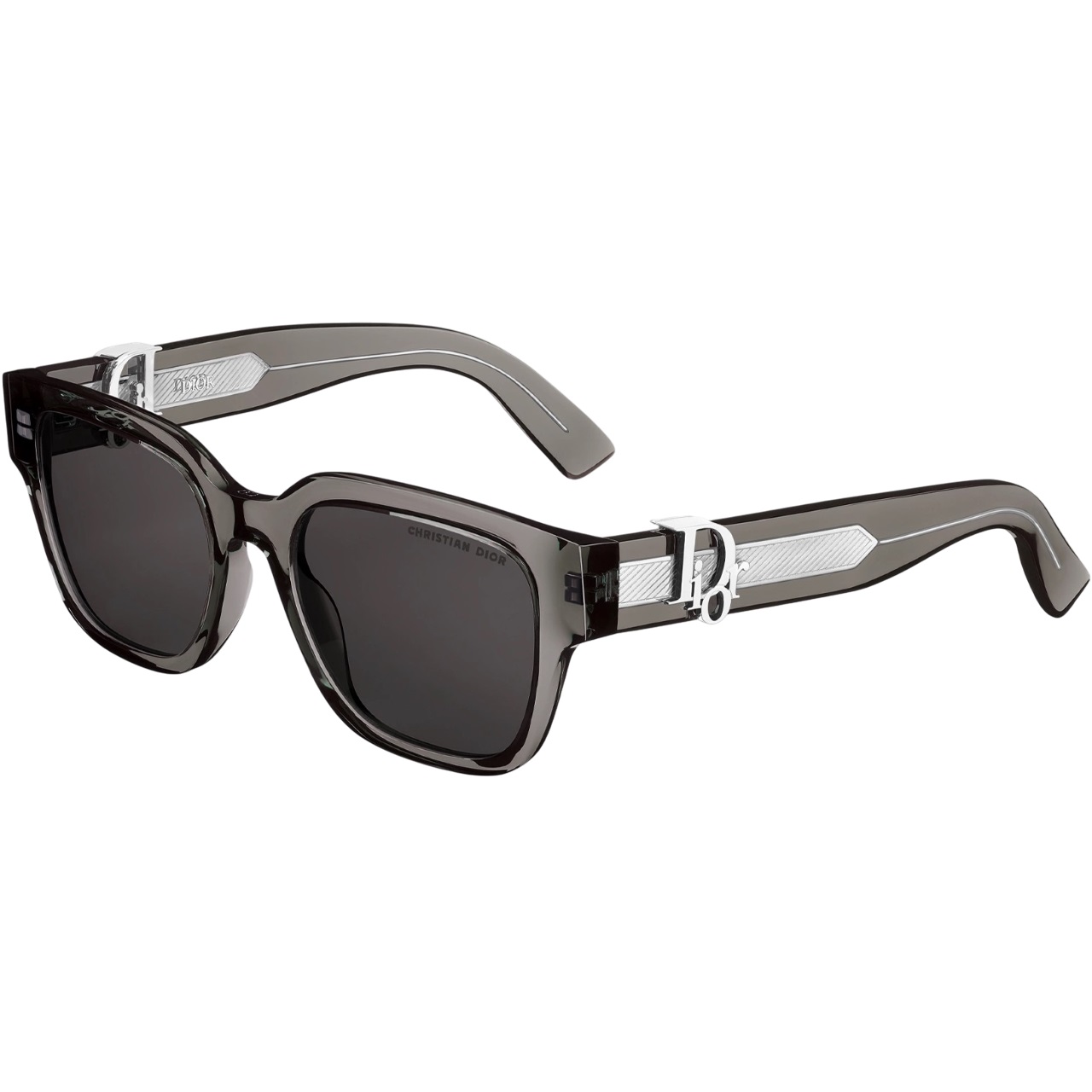 Kính mát Dior DiorOblique S1I Transparent Black Square Sunglasses 6
