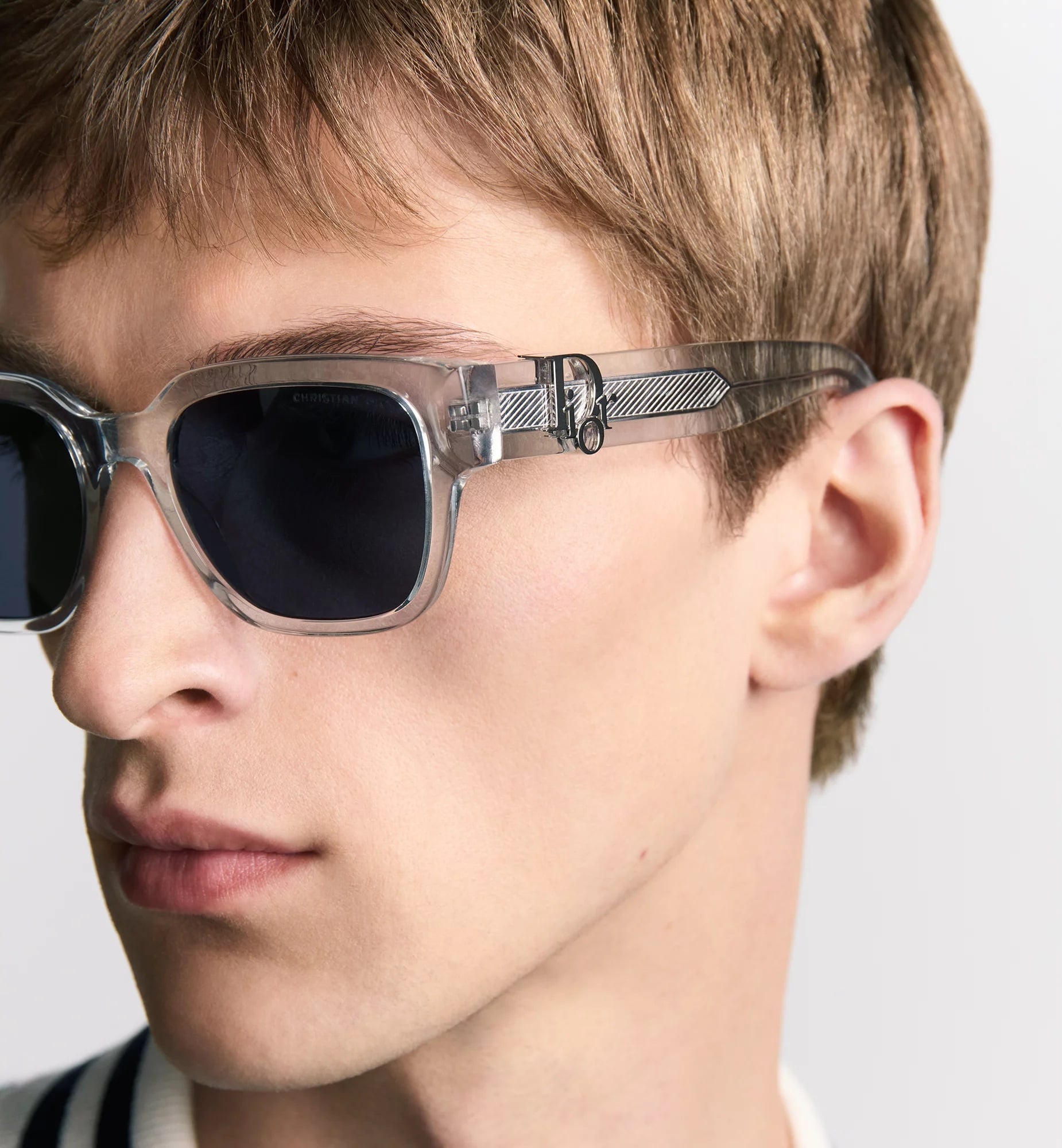 Mắt kính Dior DiorOblique S1I Crystal-Tone Square Sunglasses 6