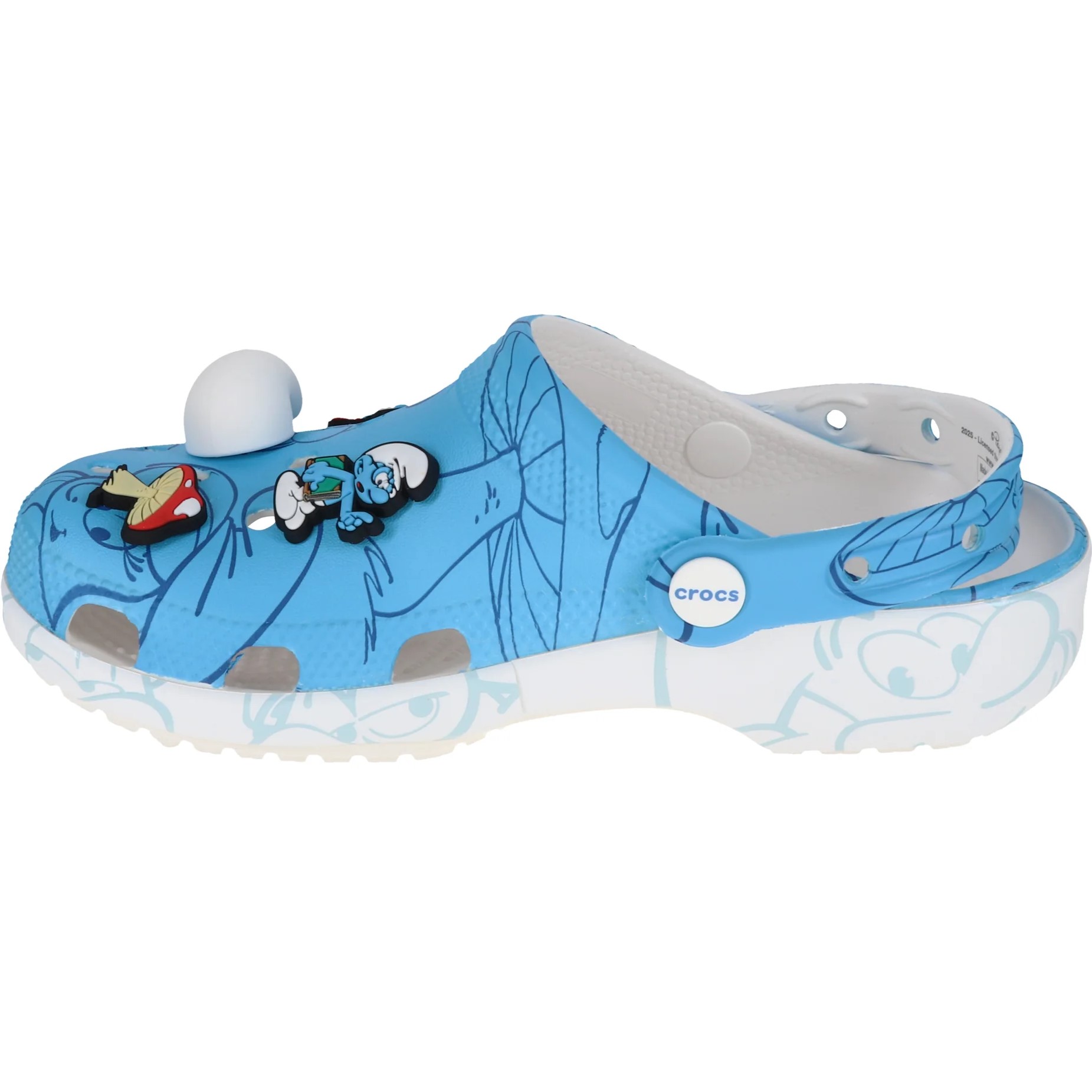 Giày Crocs Smurfs Classic Clog Allover Smurfs Print 5