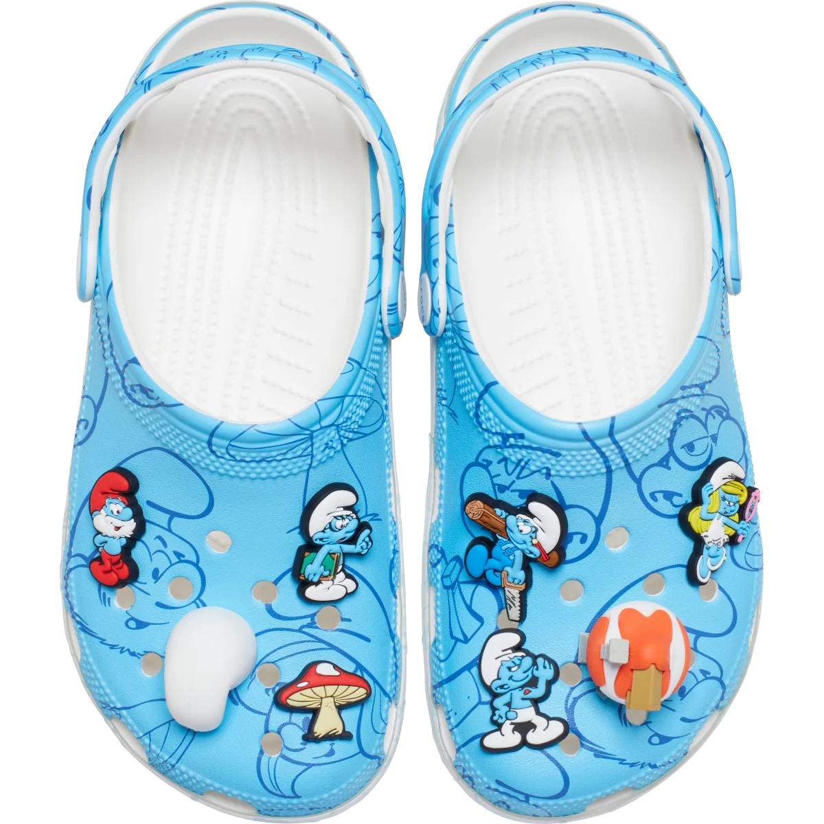 Giày Crocs Smurfs Classic Clog Allover Smurfs Print 7