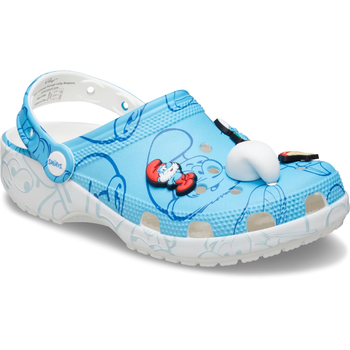 Giày Crocs Smurfs Classic Clog Allover Smurfs Print 8