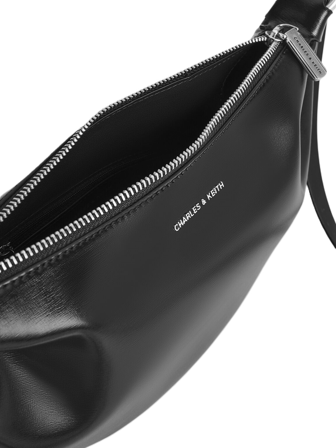 Túi Charles Keith Calla Half-Moon Bag Noir CK2-20671663 3