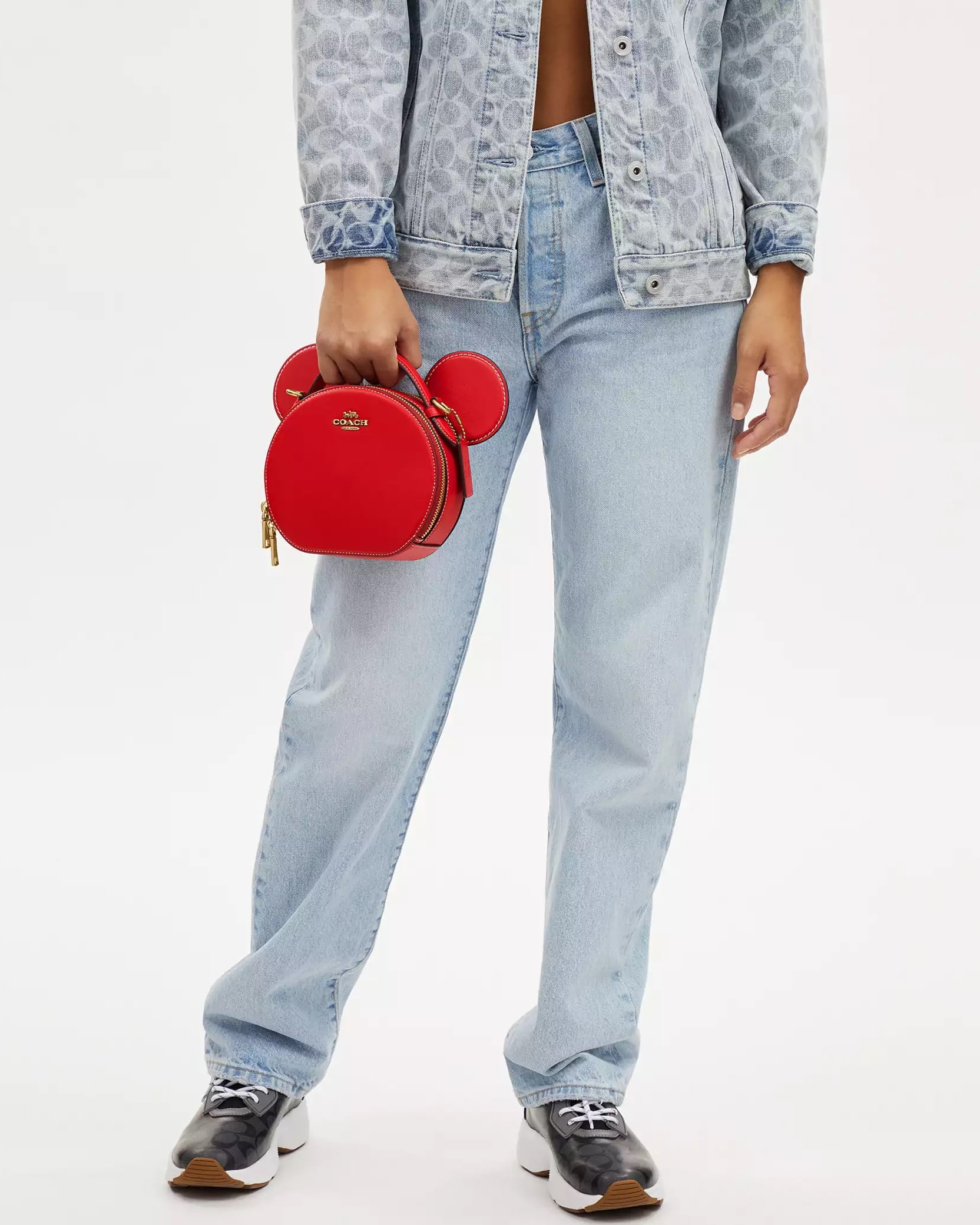 Túi Disney X Coach Mickey Mouse Ear Bag Red CM194 5
