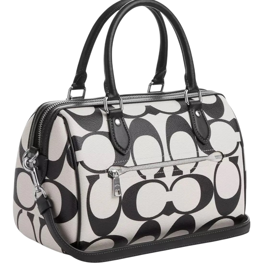 Túi Coach Rowan Satchel In Signature Canvas Chalk Multi CP089 6