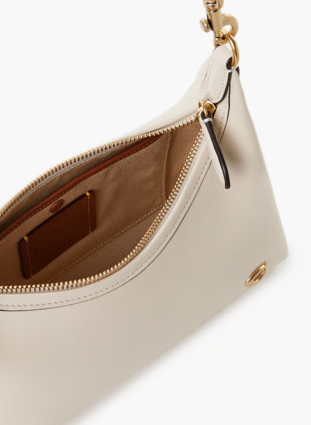 Túi kẹp nách Coach Juliet Shoulder Bag 25 Smooth Leather Chalk CW640 12